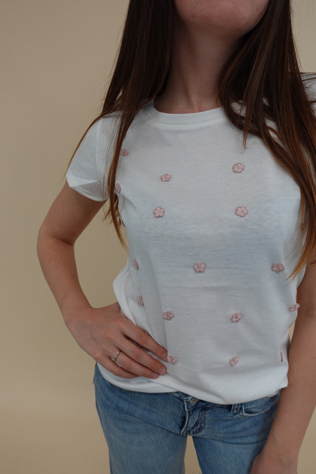 T-shirt Margherite Rosa