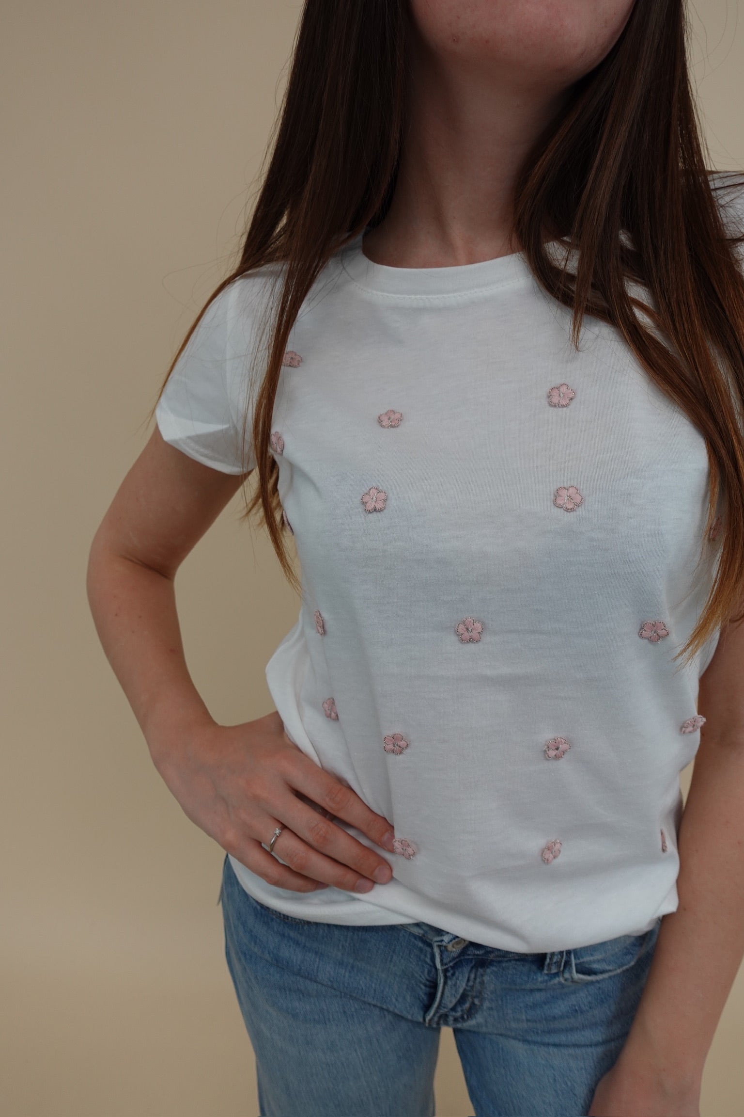 T-shirt Margherite Rosa
