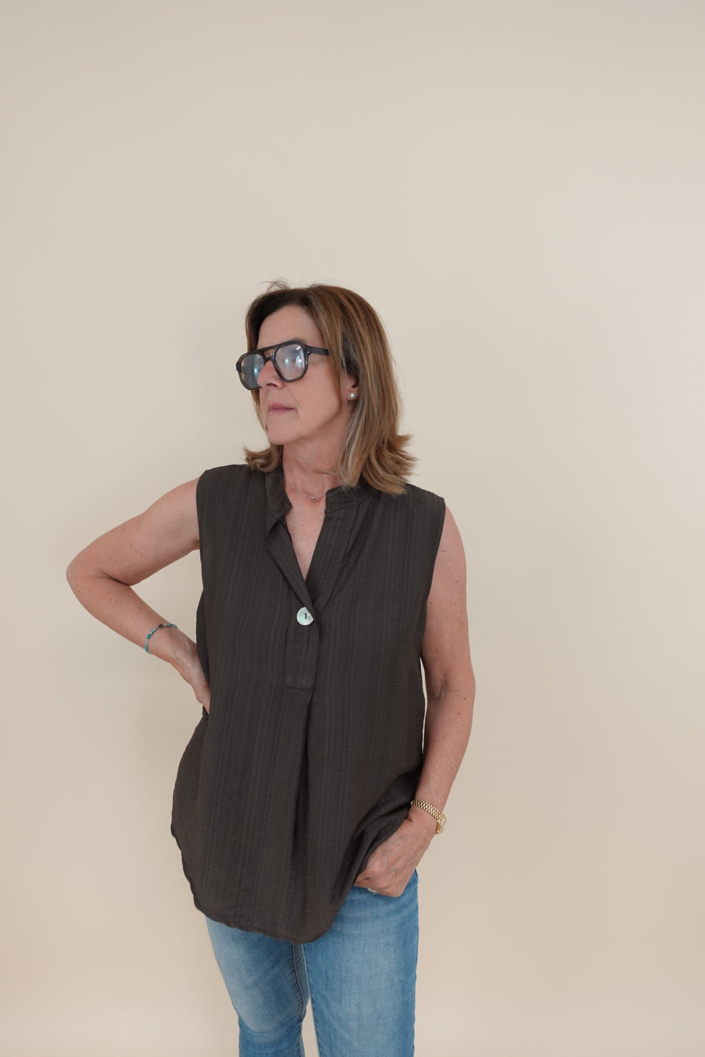 Camicia Federica Marrone
