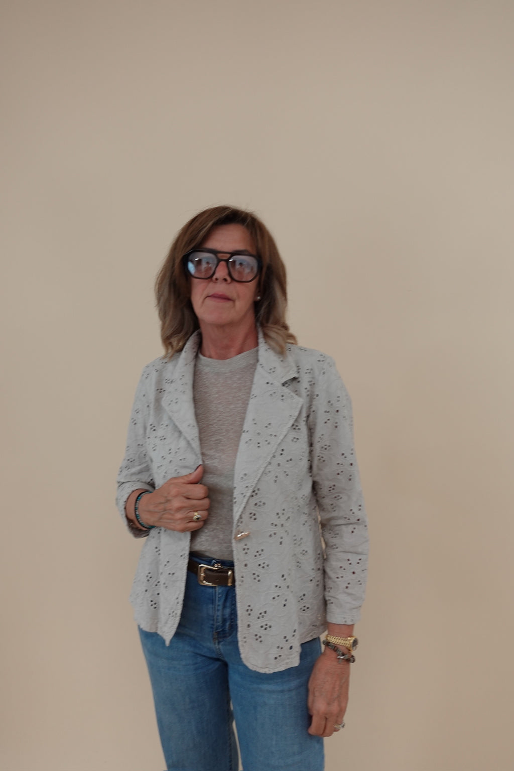 Giacca Margherita Beige