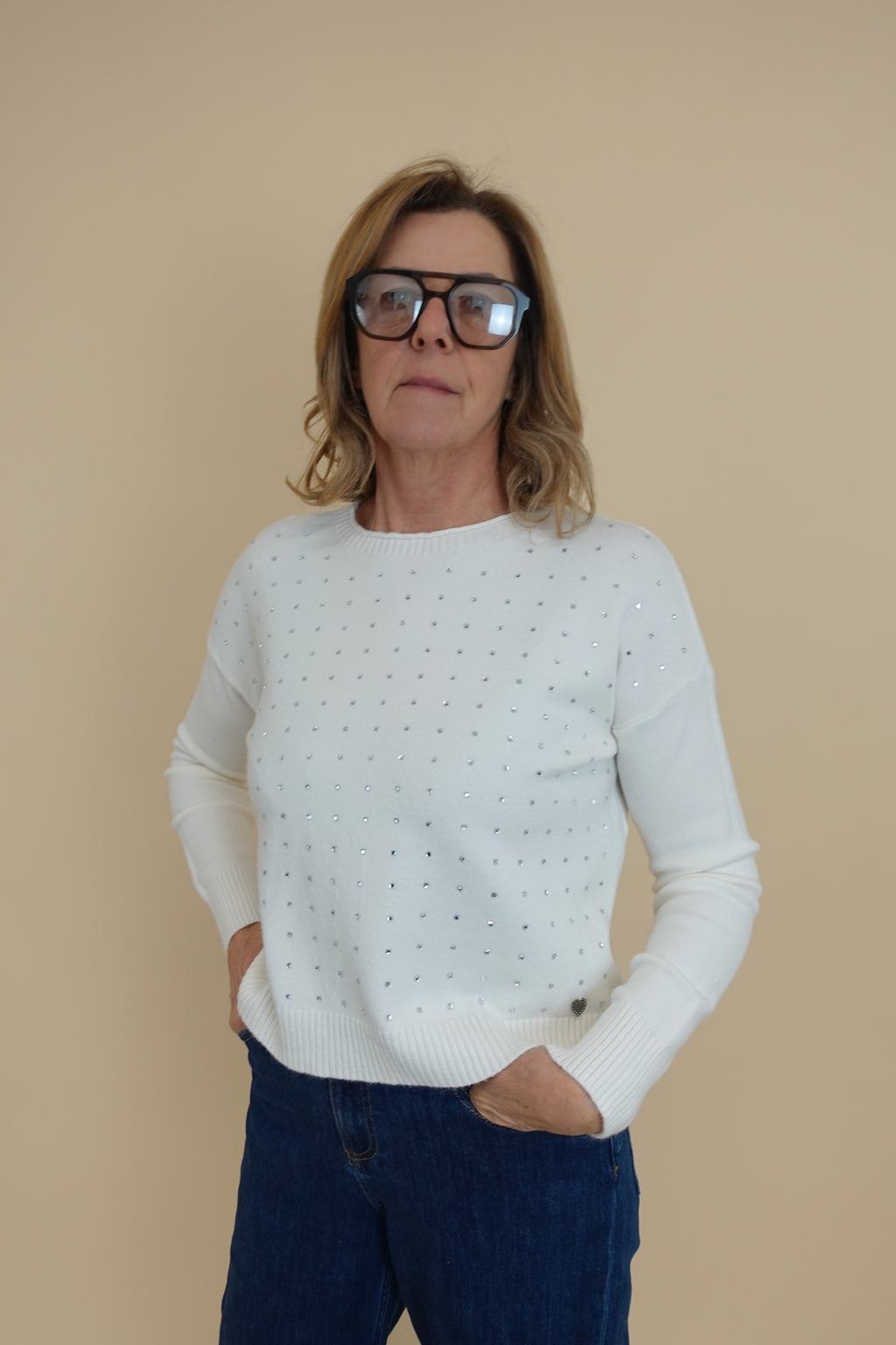 Maglione Samuela Bianco