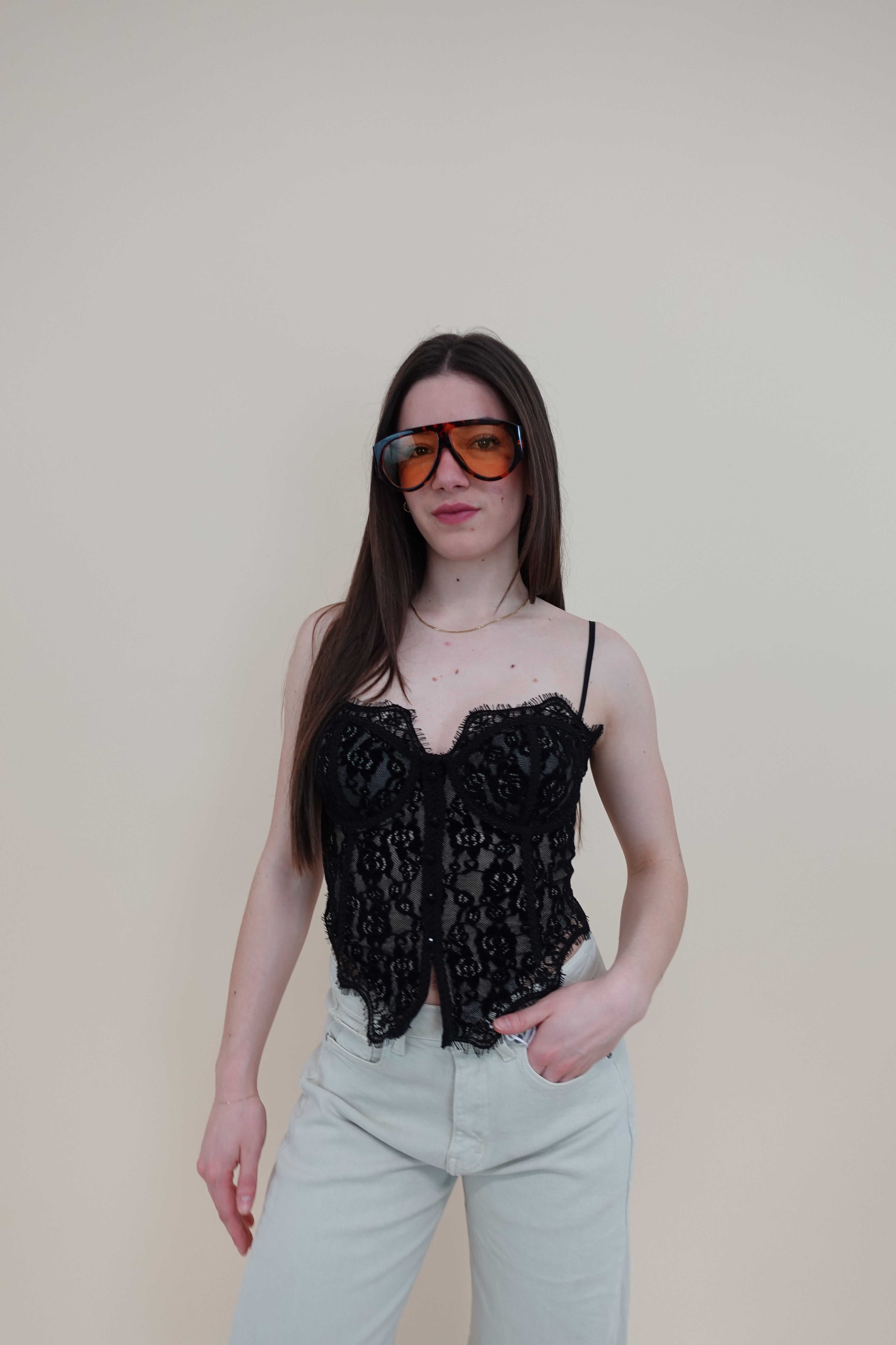 Corsetto Pizzo Black