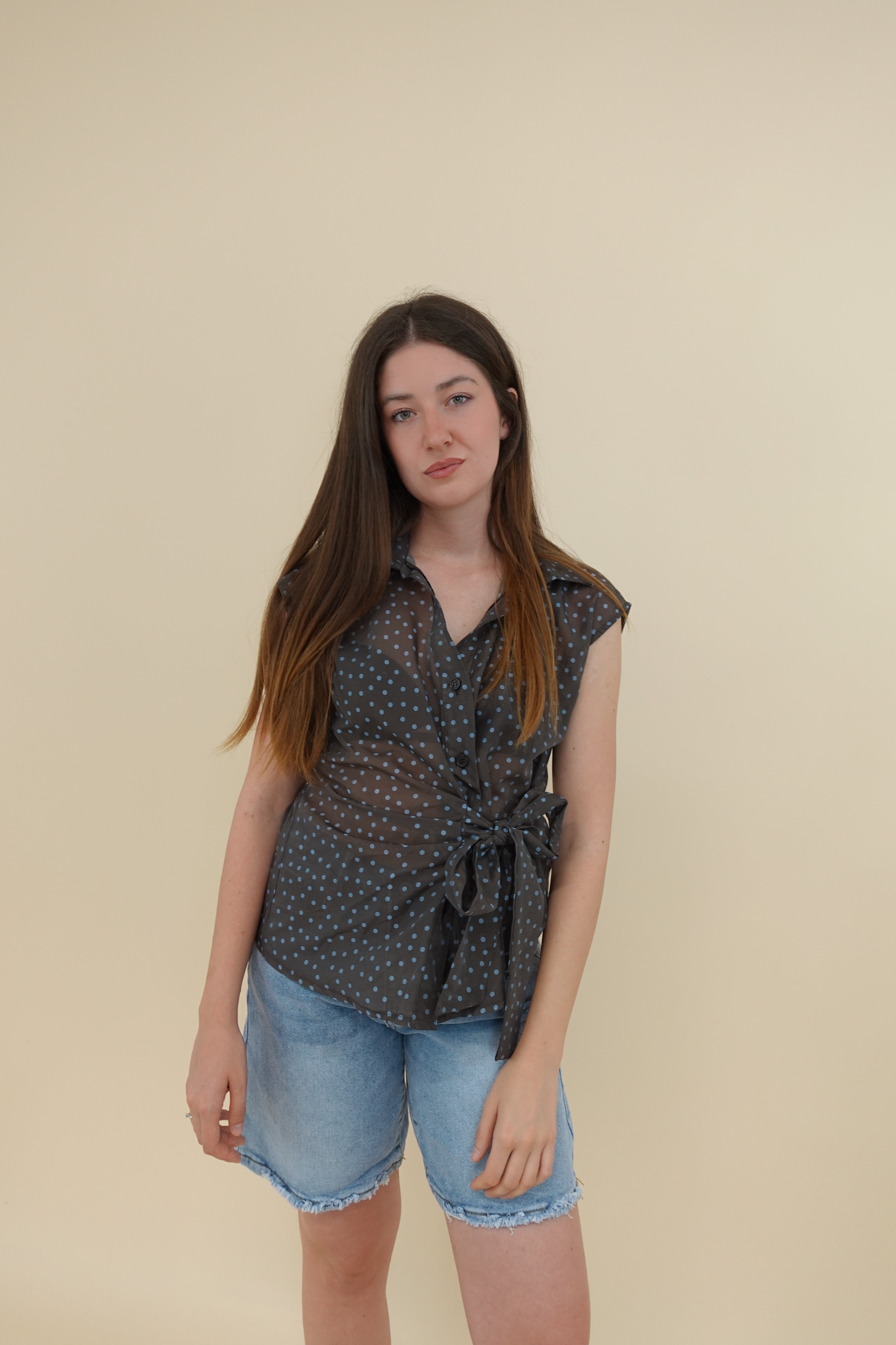 Camicia Fiocco Pois