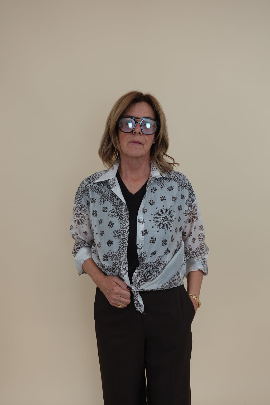 Camicia Bandana Panna