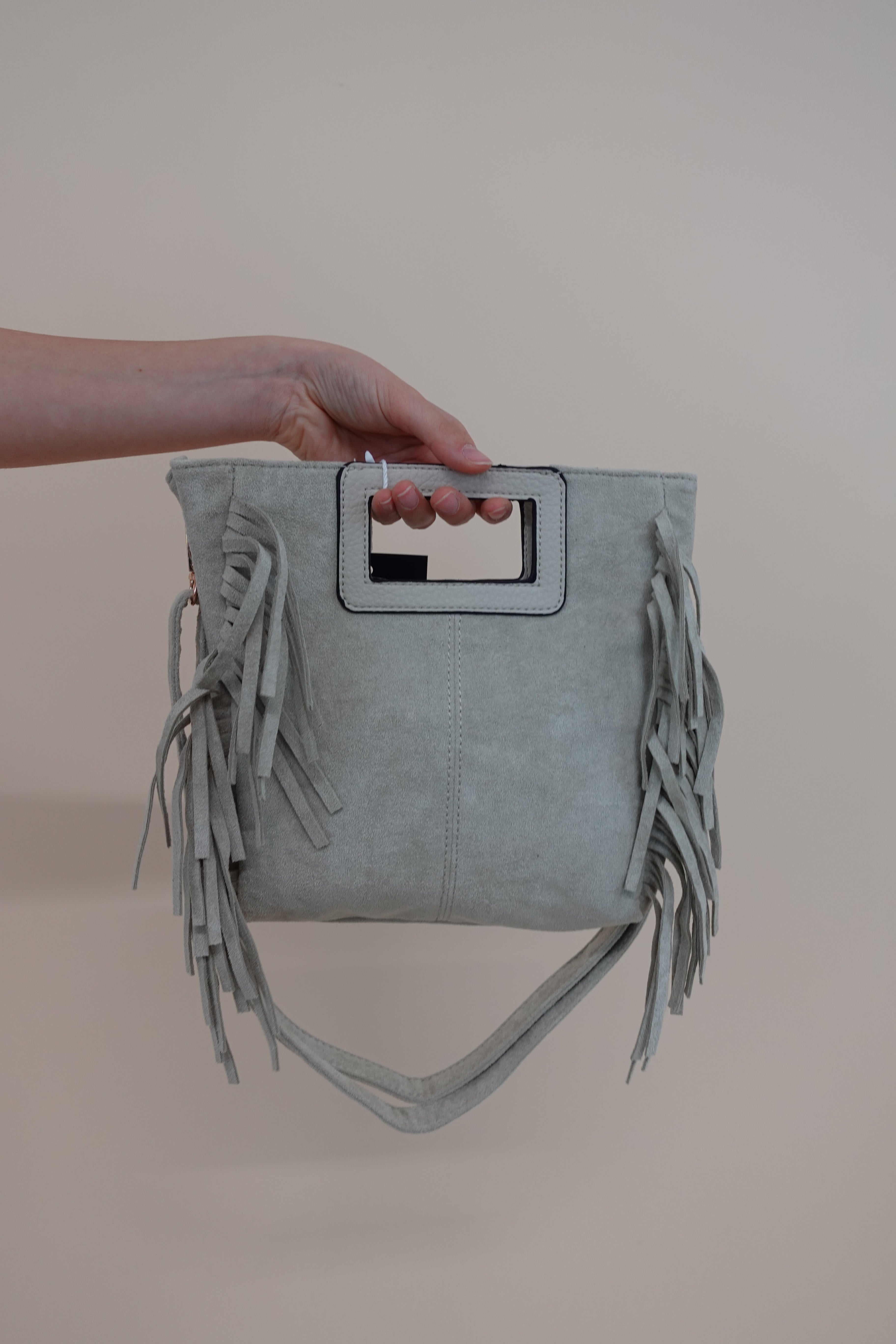 Borsa Frange Beige