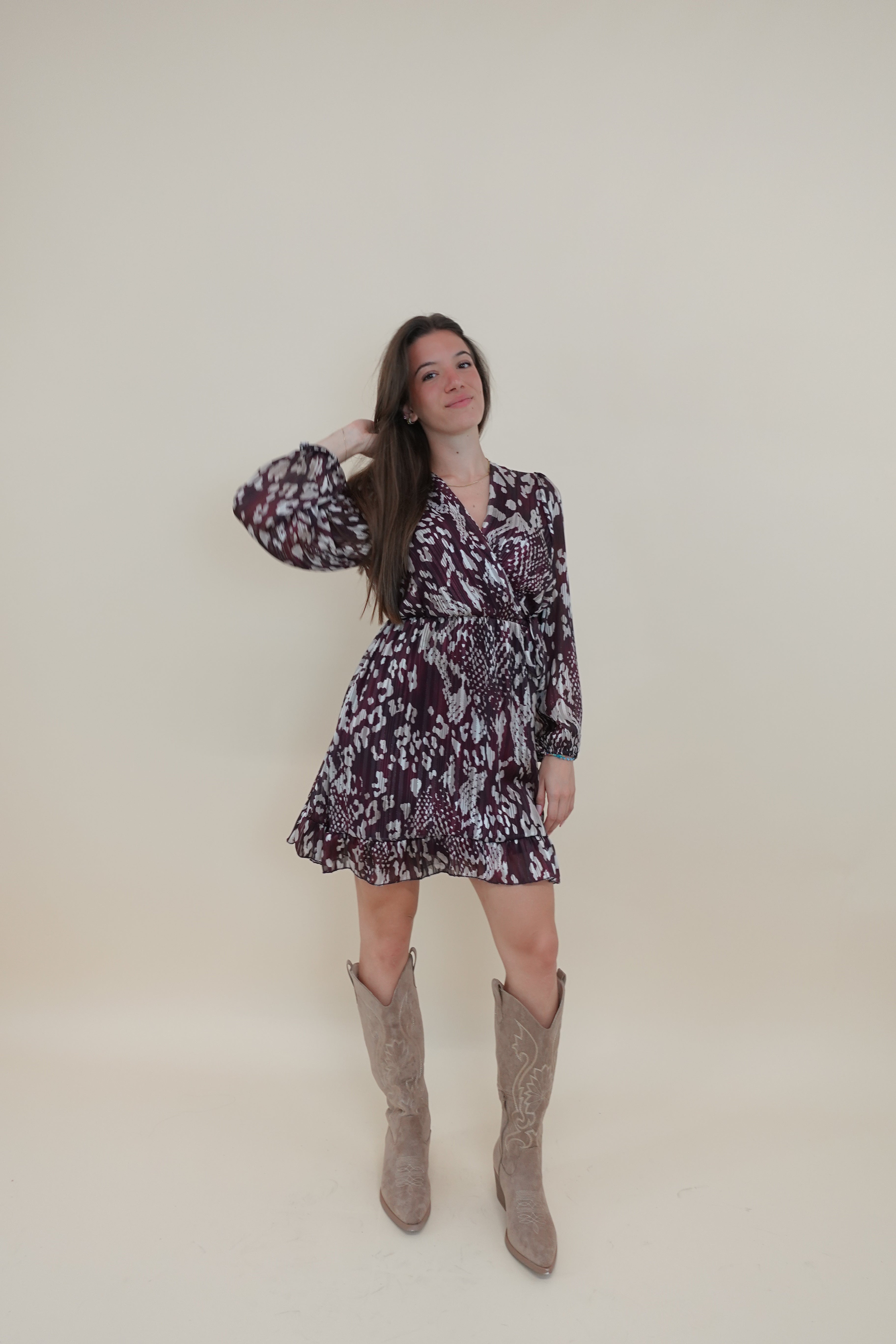 Abito Valentina Bordeaux