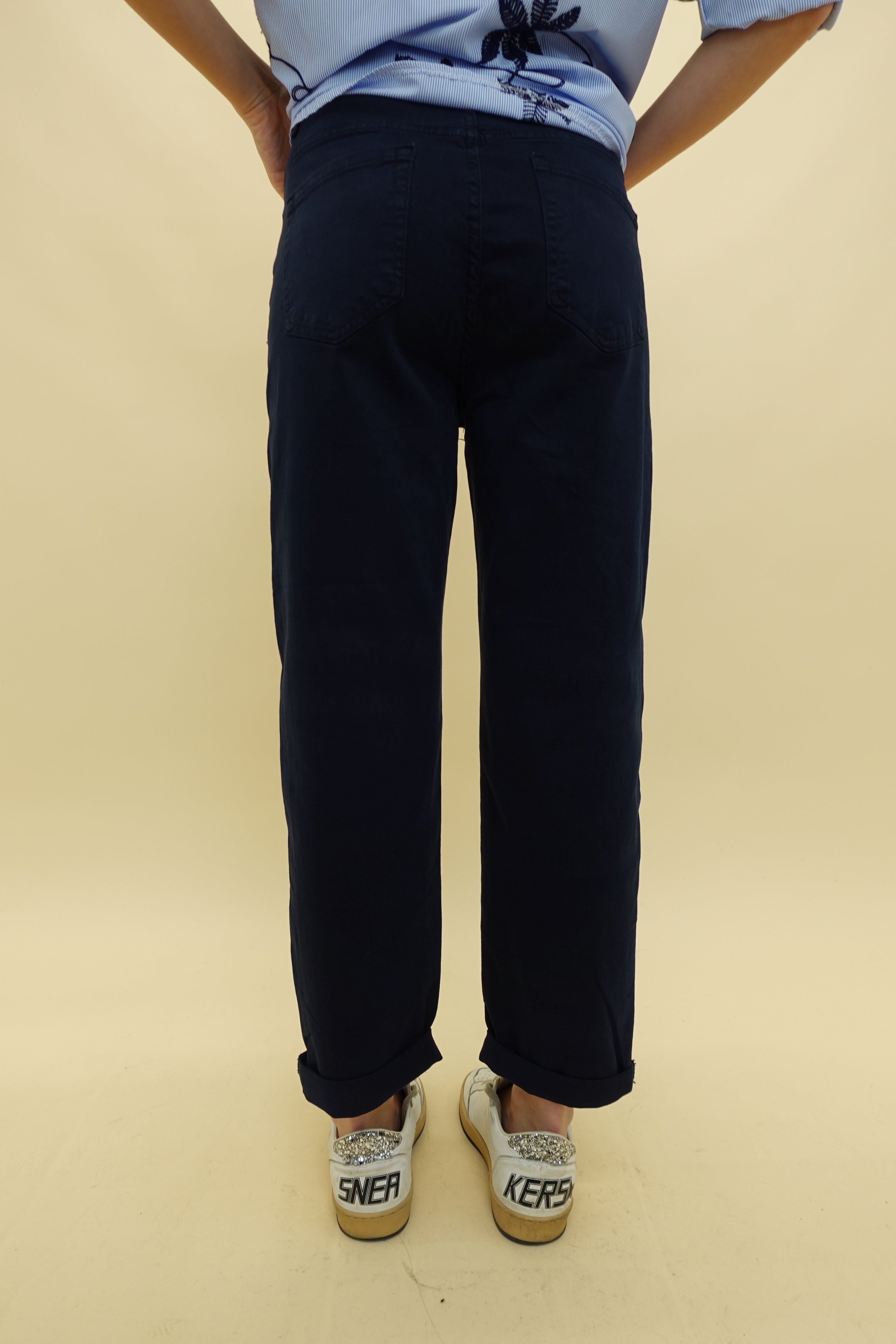 Jeans Momfit Blu