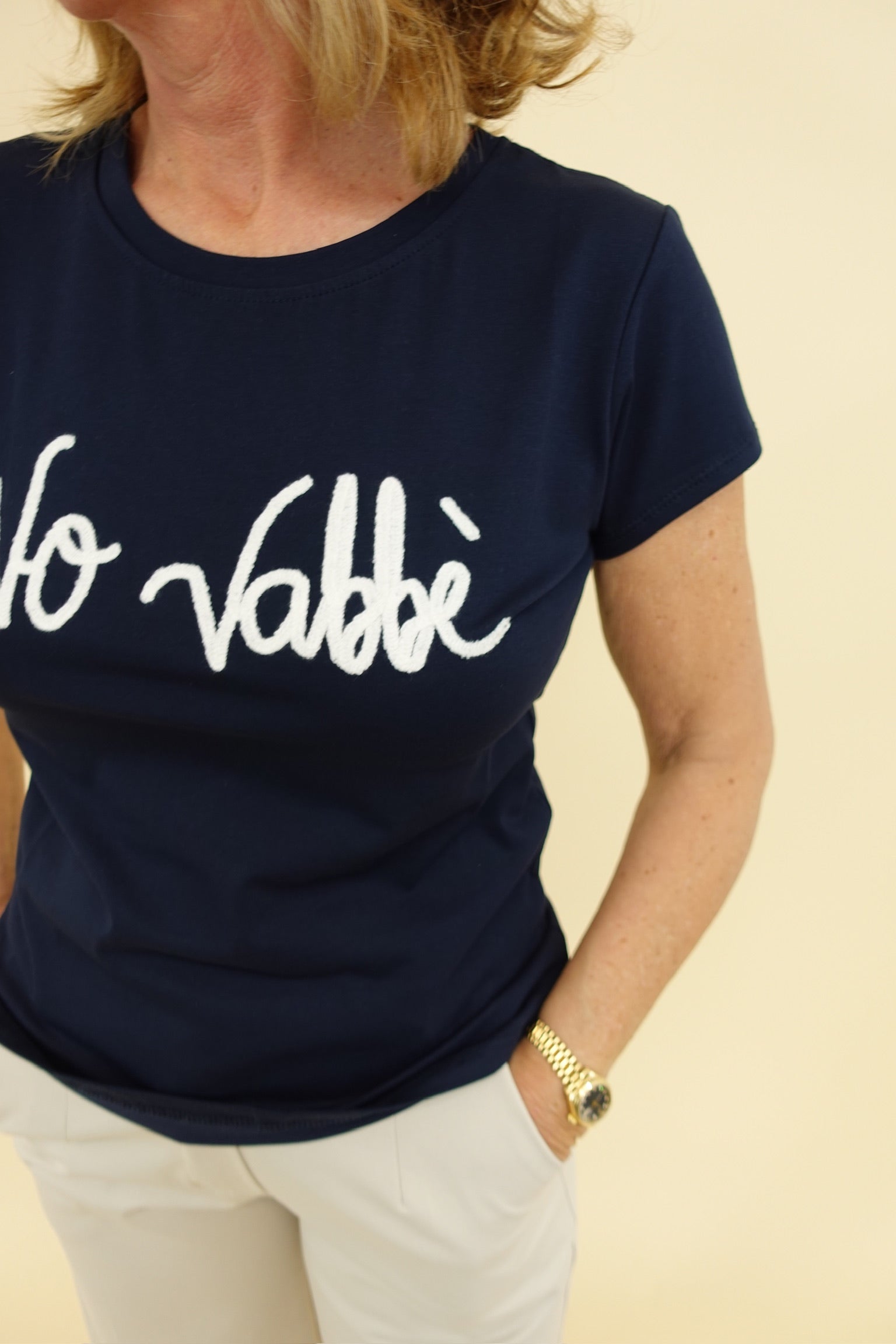 T-shirt No Vabbe Blu
