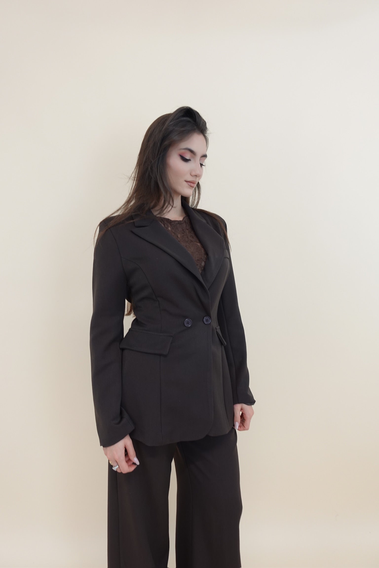 Giacca Lacci Marrone