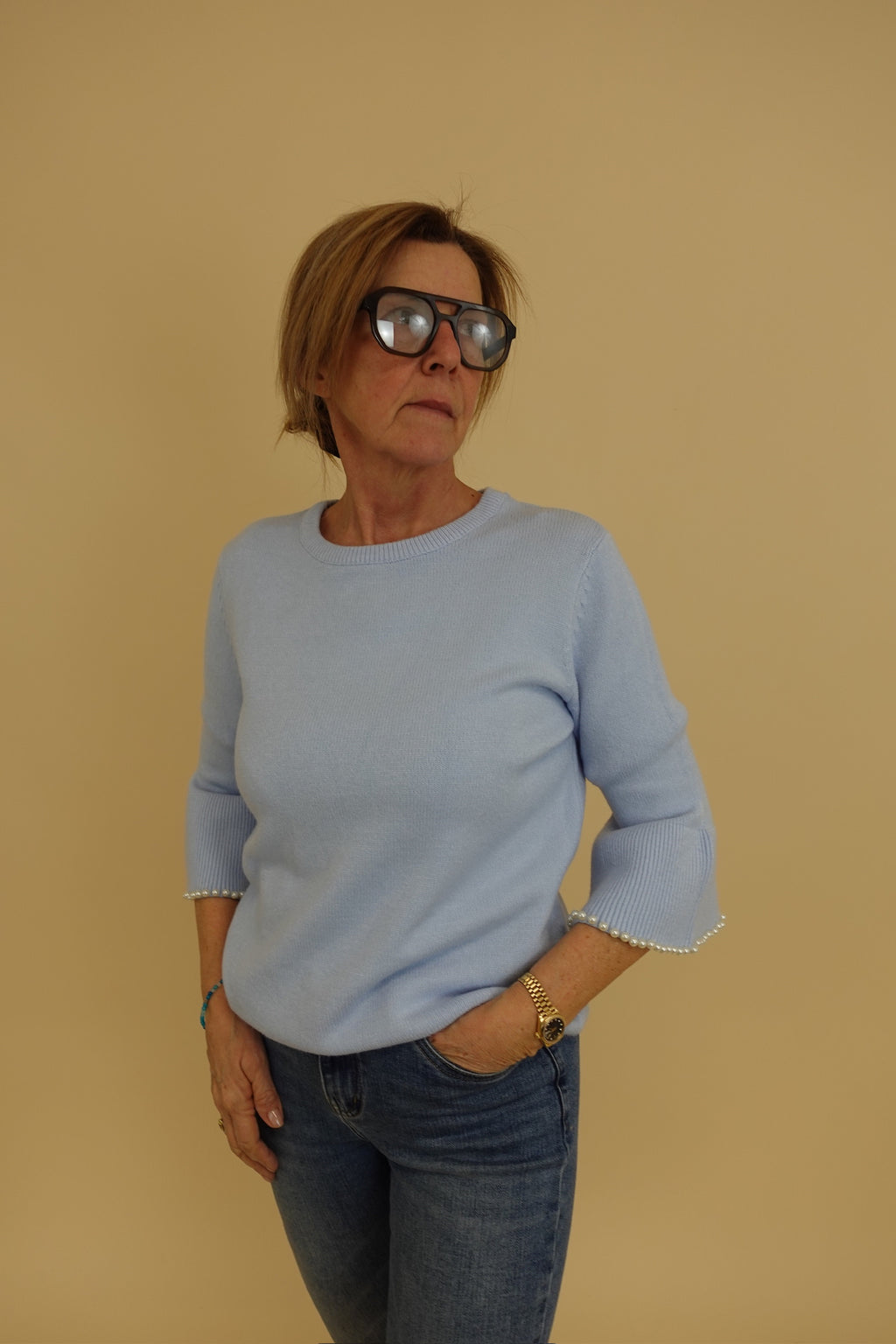 Maglia Perle Azzurro