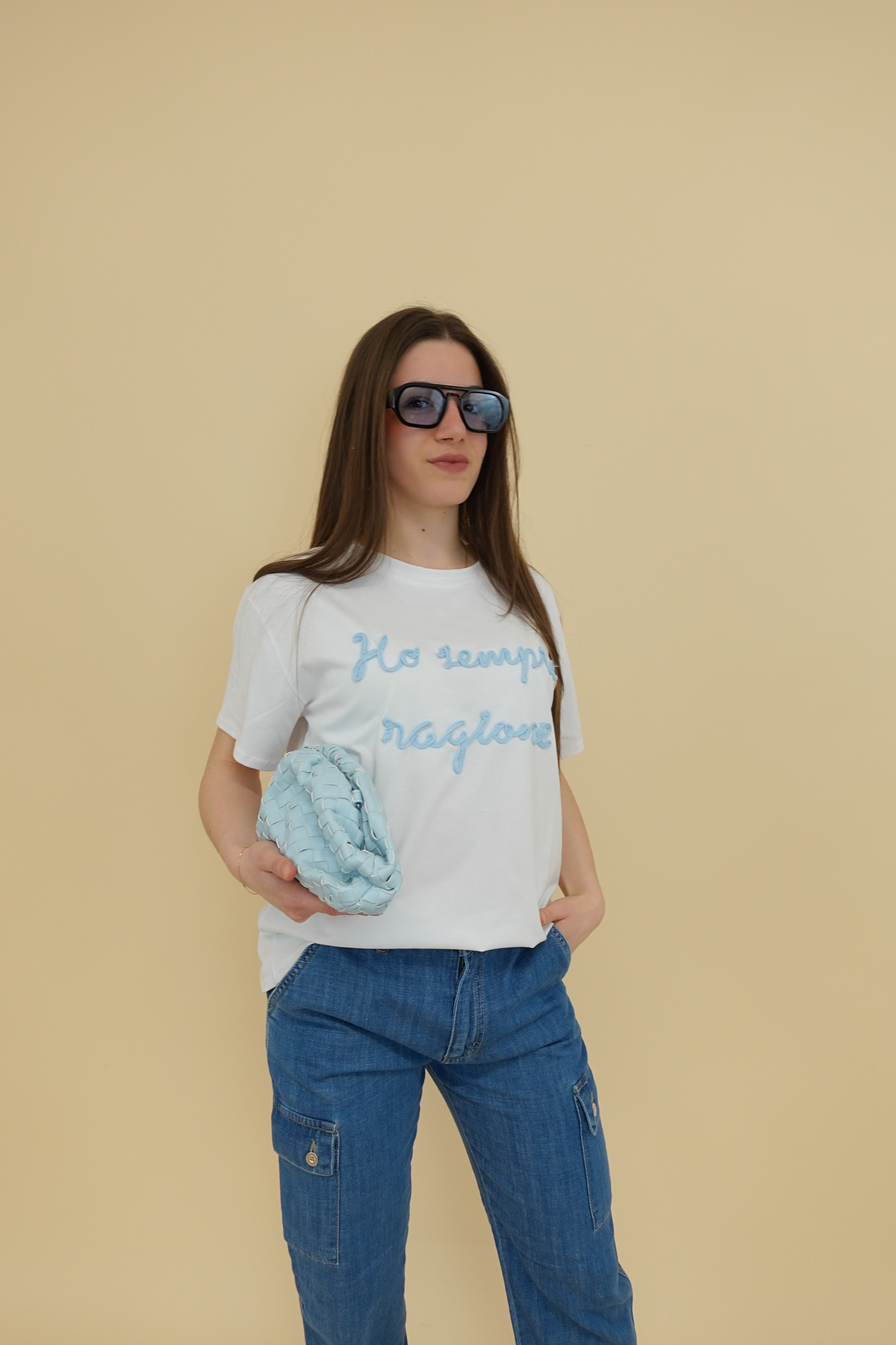 T-shirt "Ho ragione" Azzurra