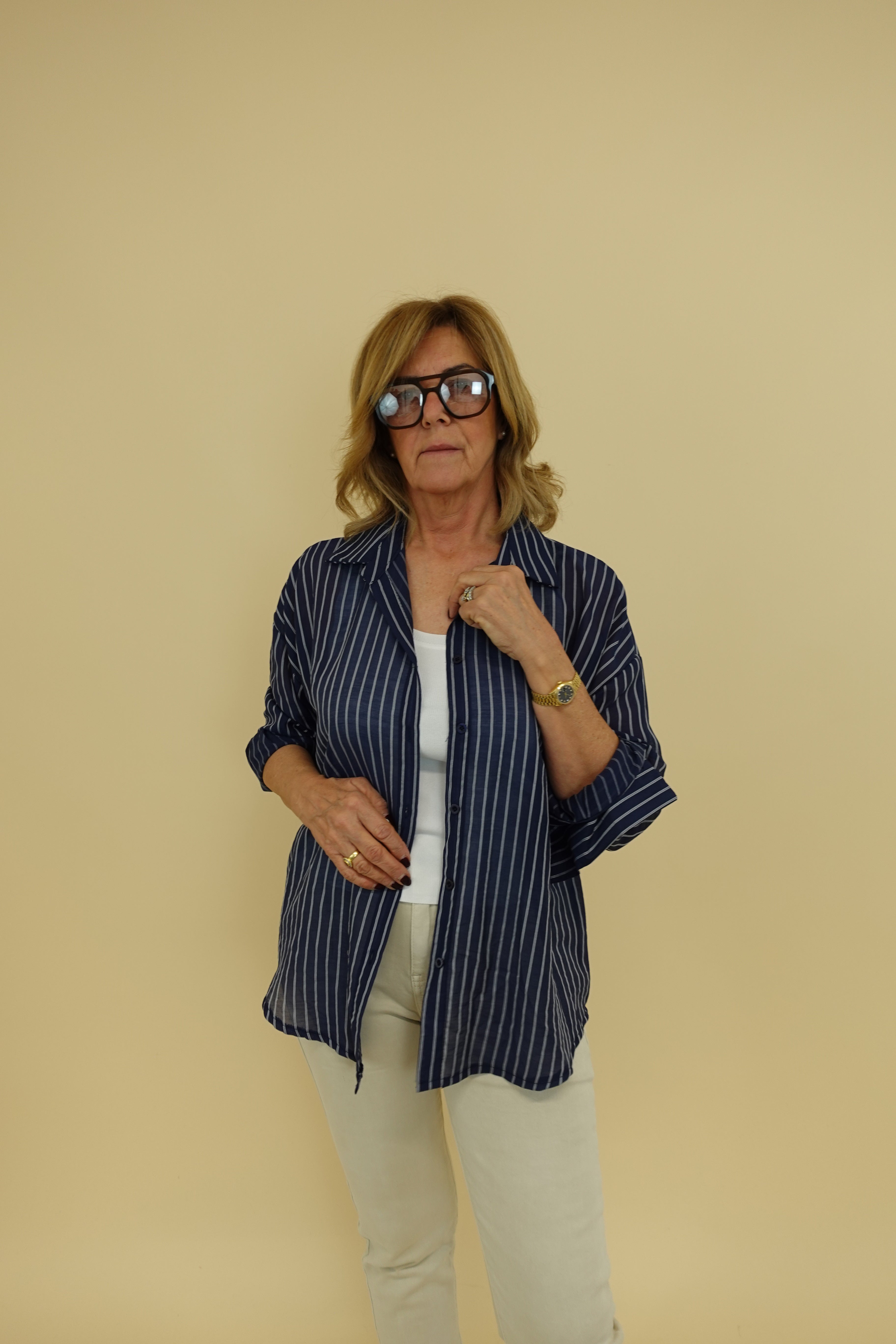 Camicia Summer Line Blu
