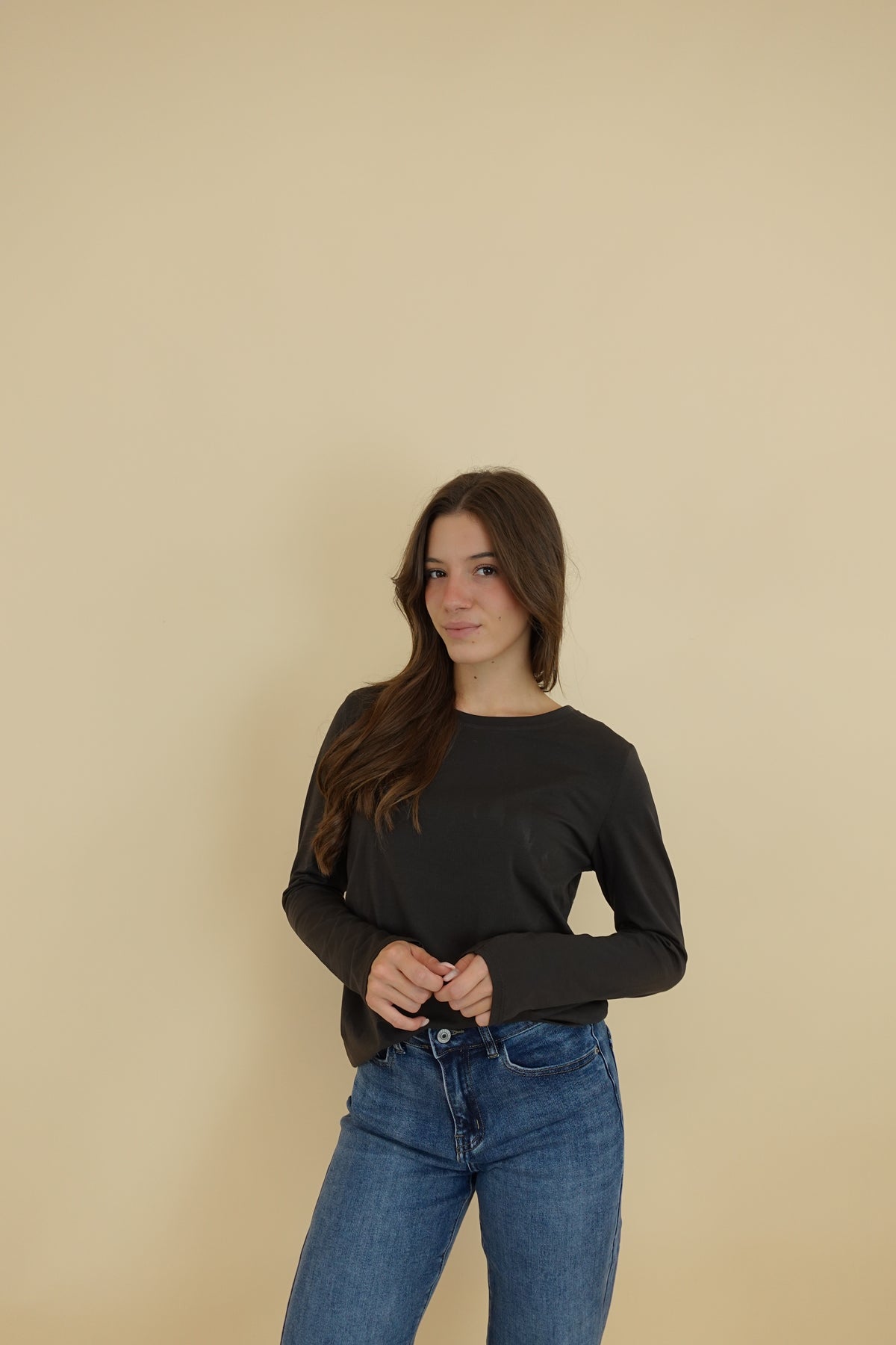 Maglia Long Sleeve Marrone