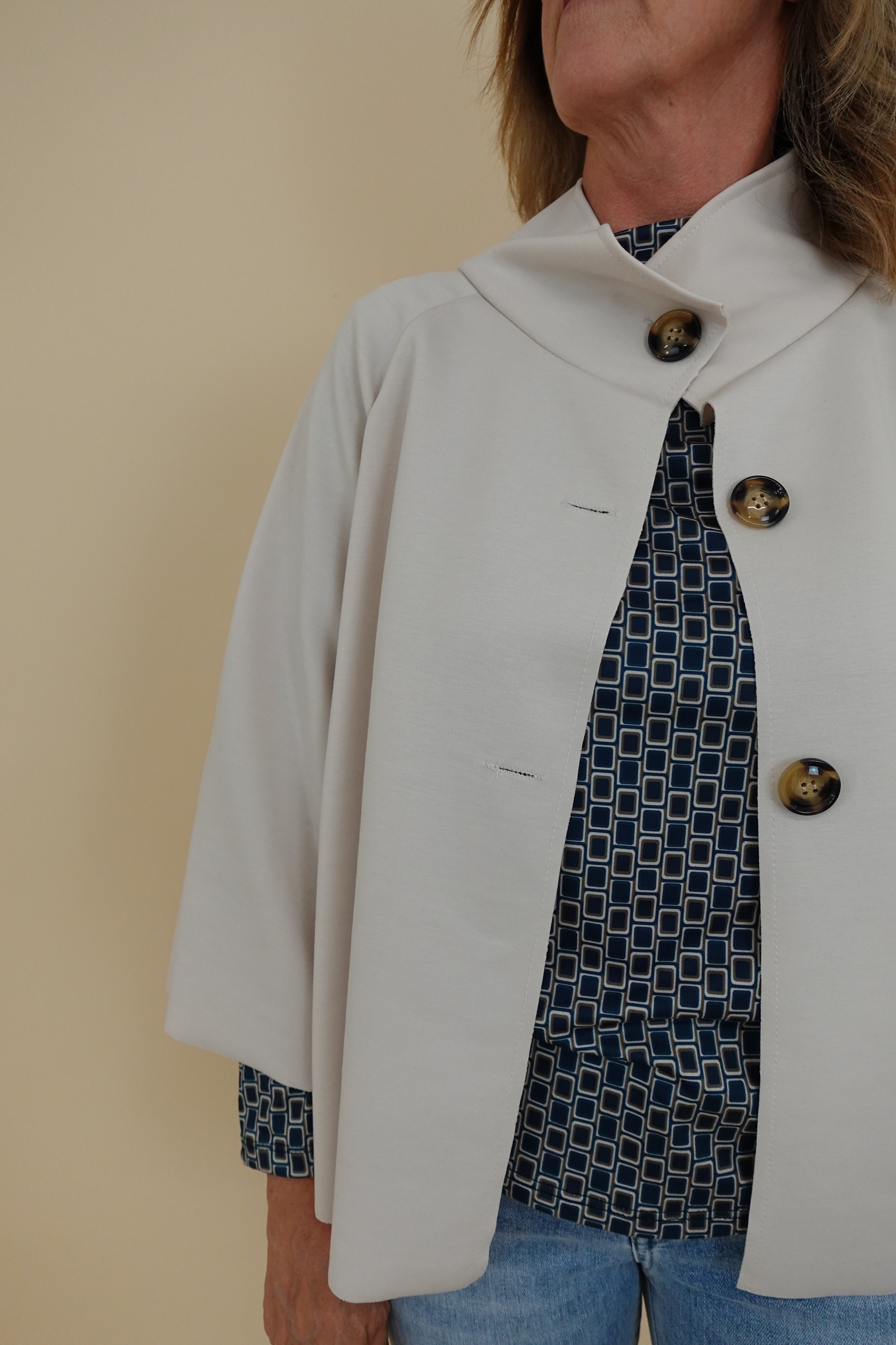 Giacca campana beige