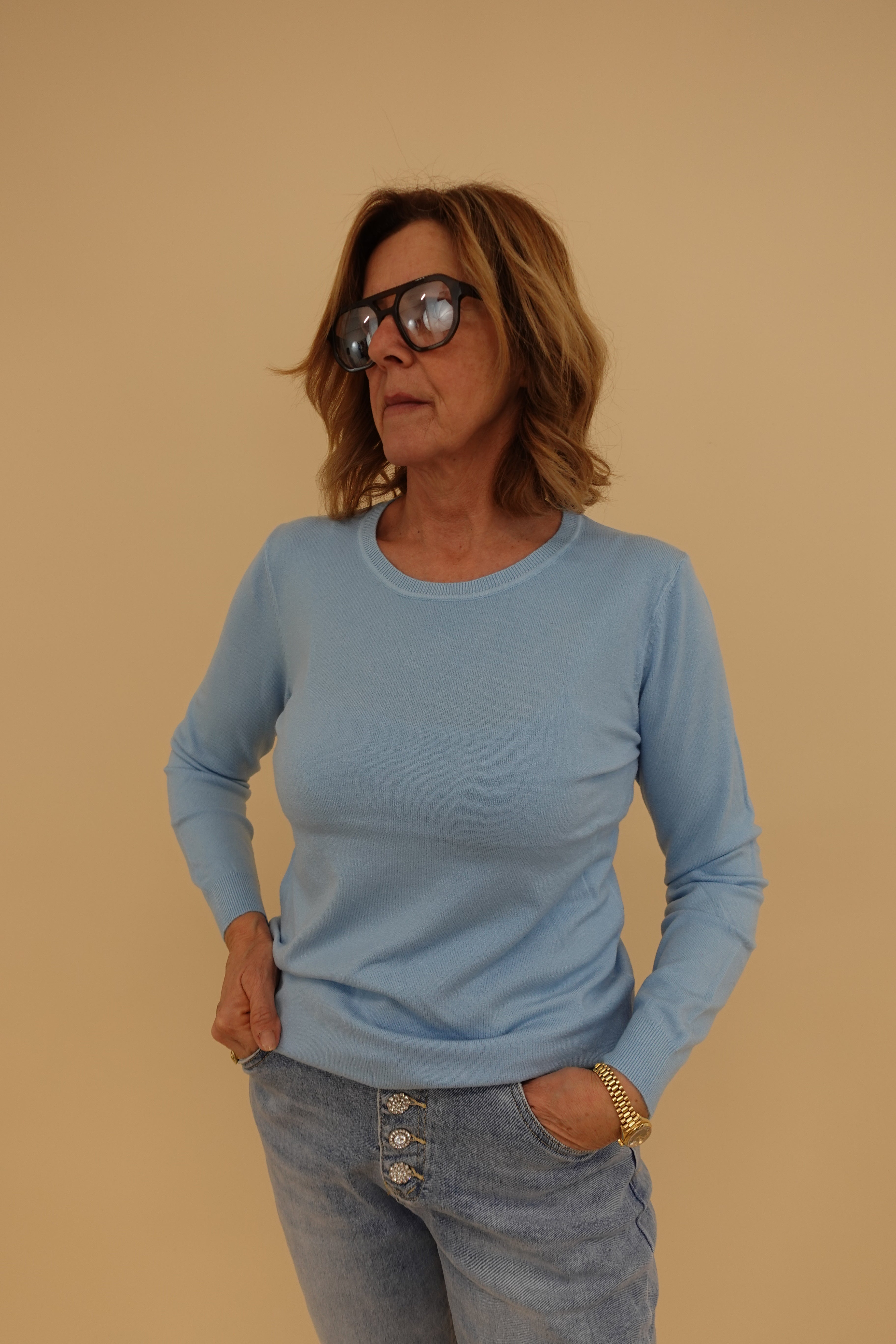 Maglioncino big azzurro