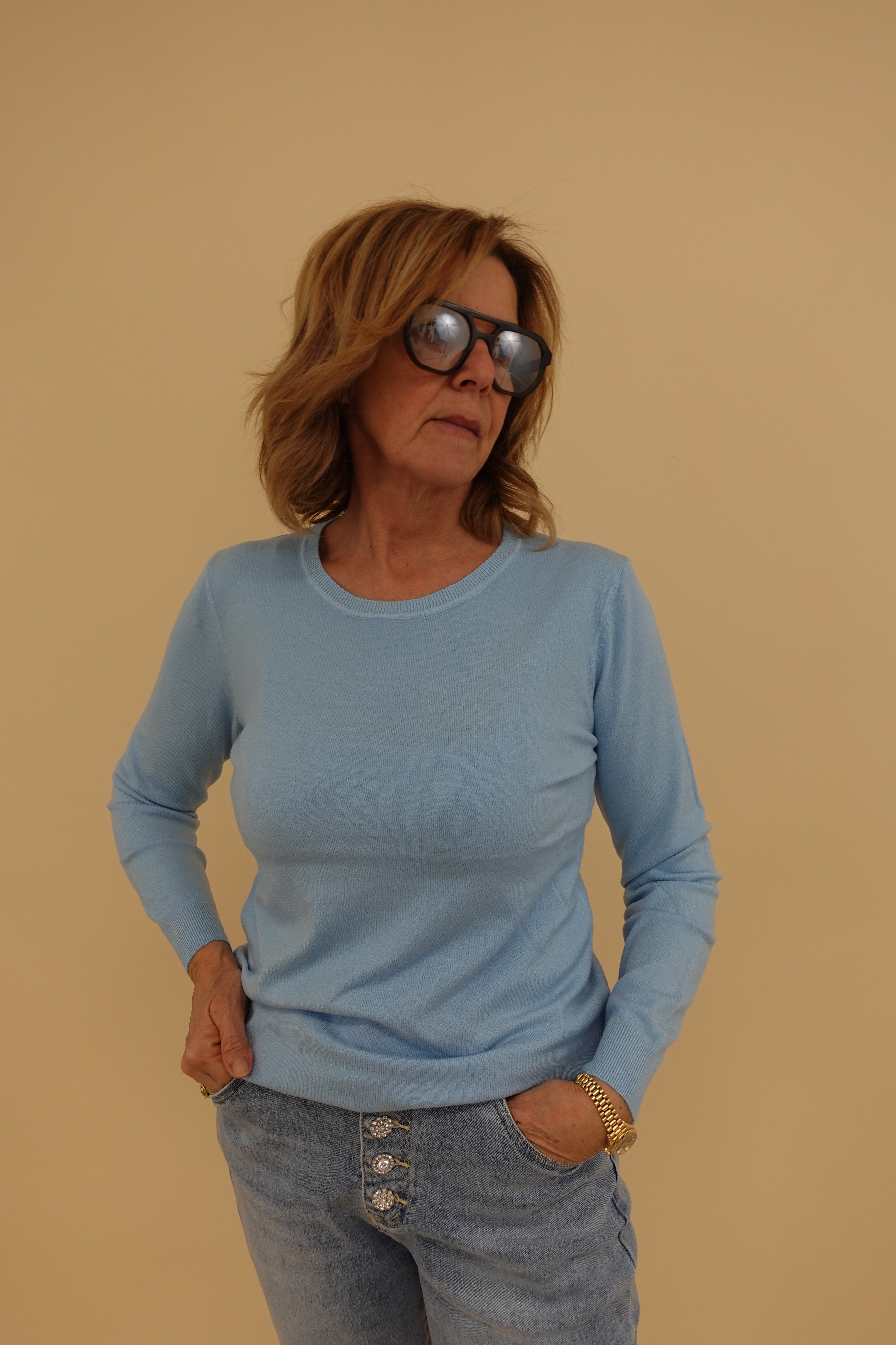 Maglioncino big azzurro