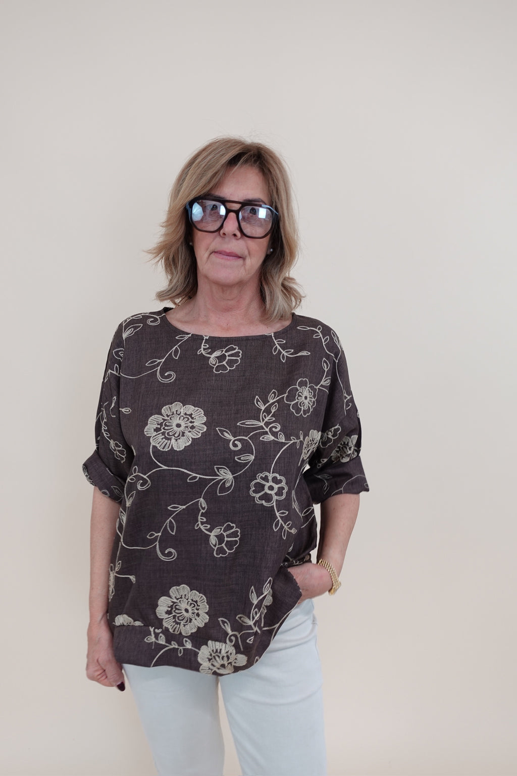 Maglia Roberta Big Marrone
