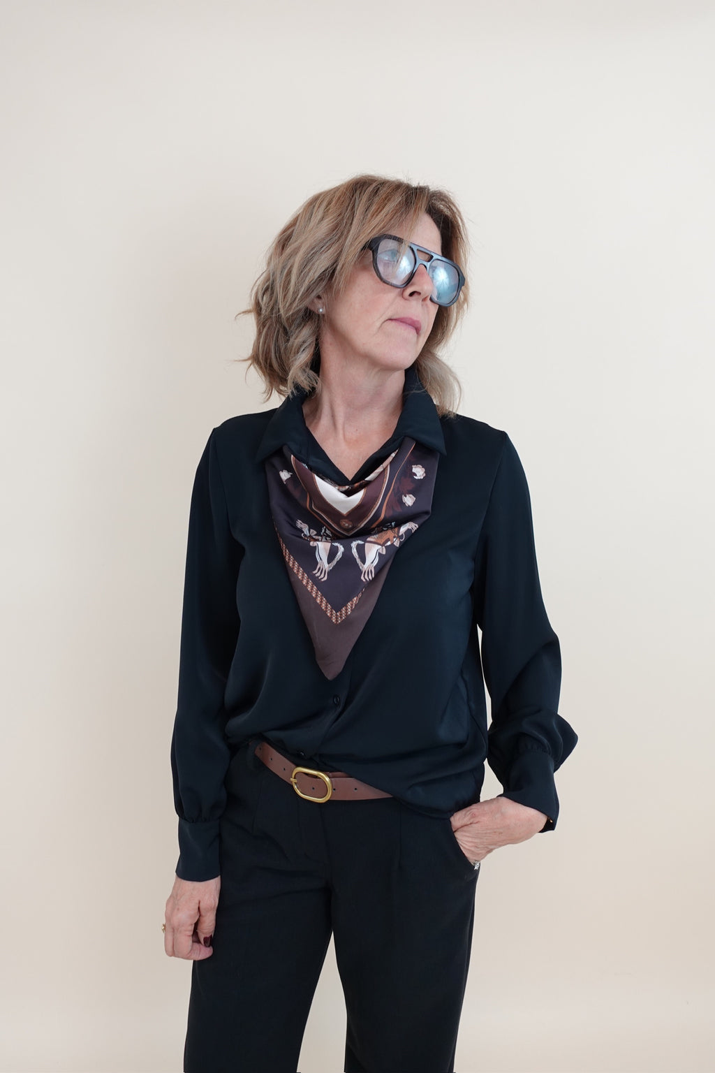 Camicia Bandana Nera