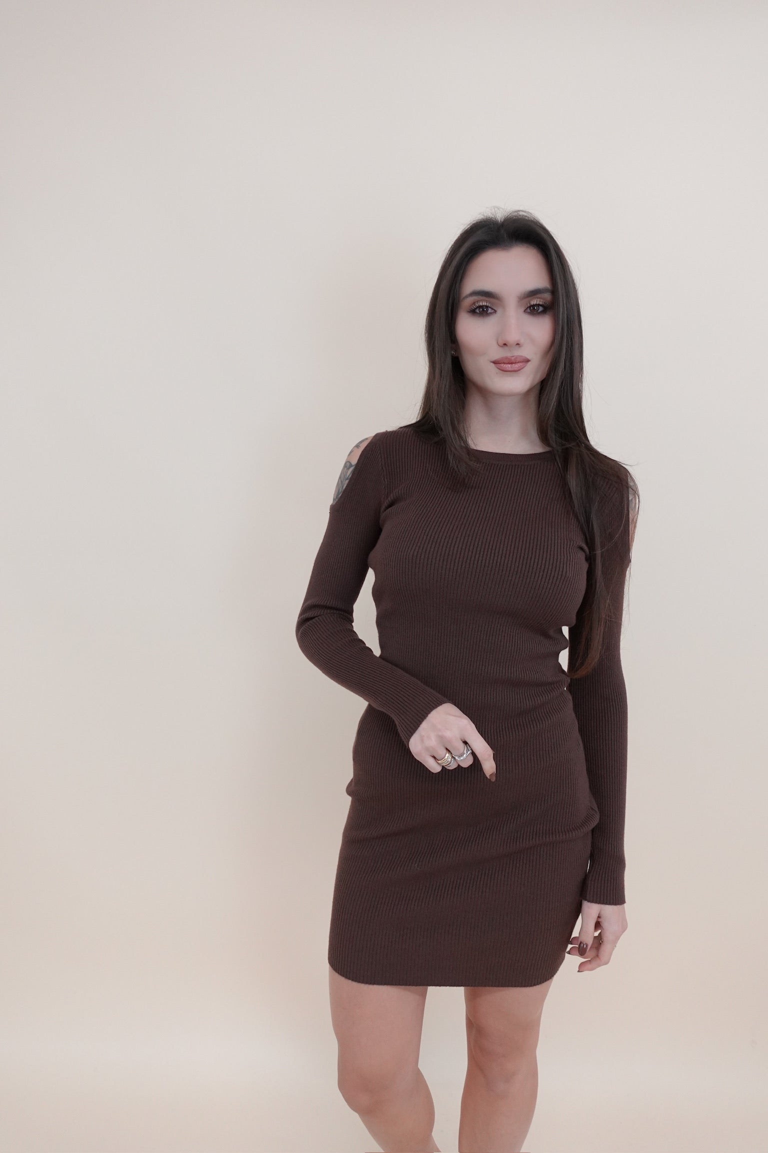 Abito Margherita Marrone