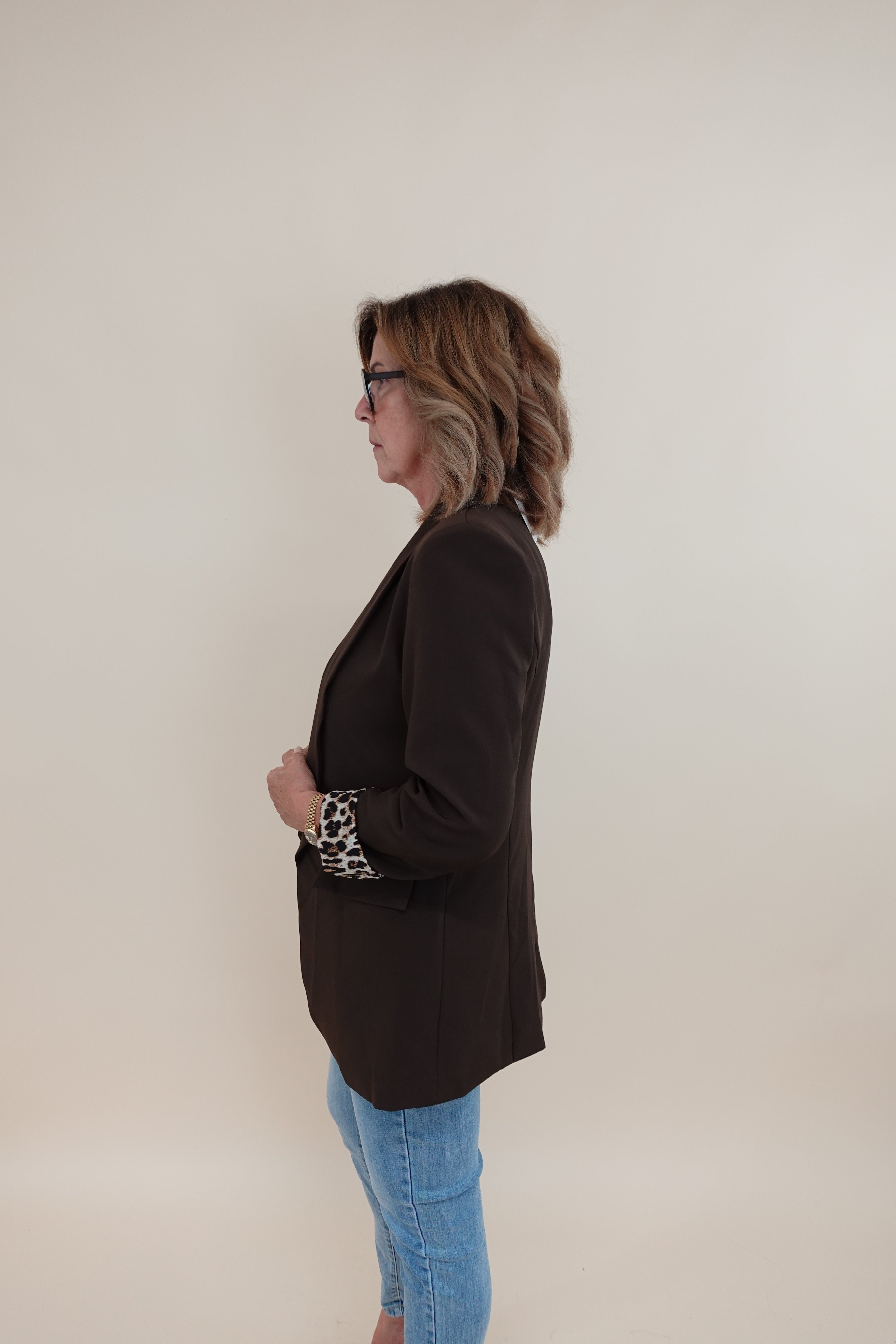 Giacca Leopard brown