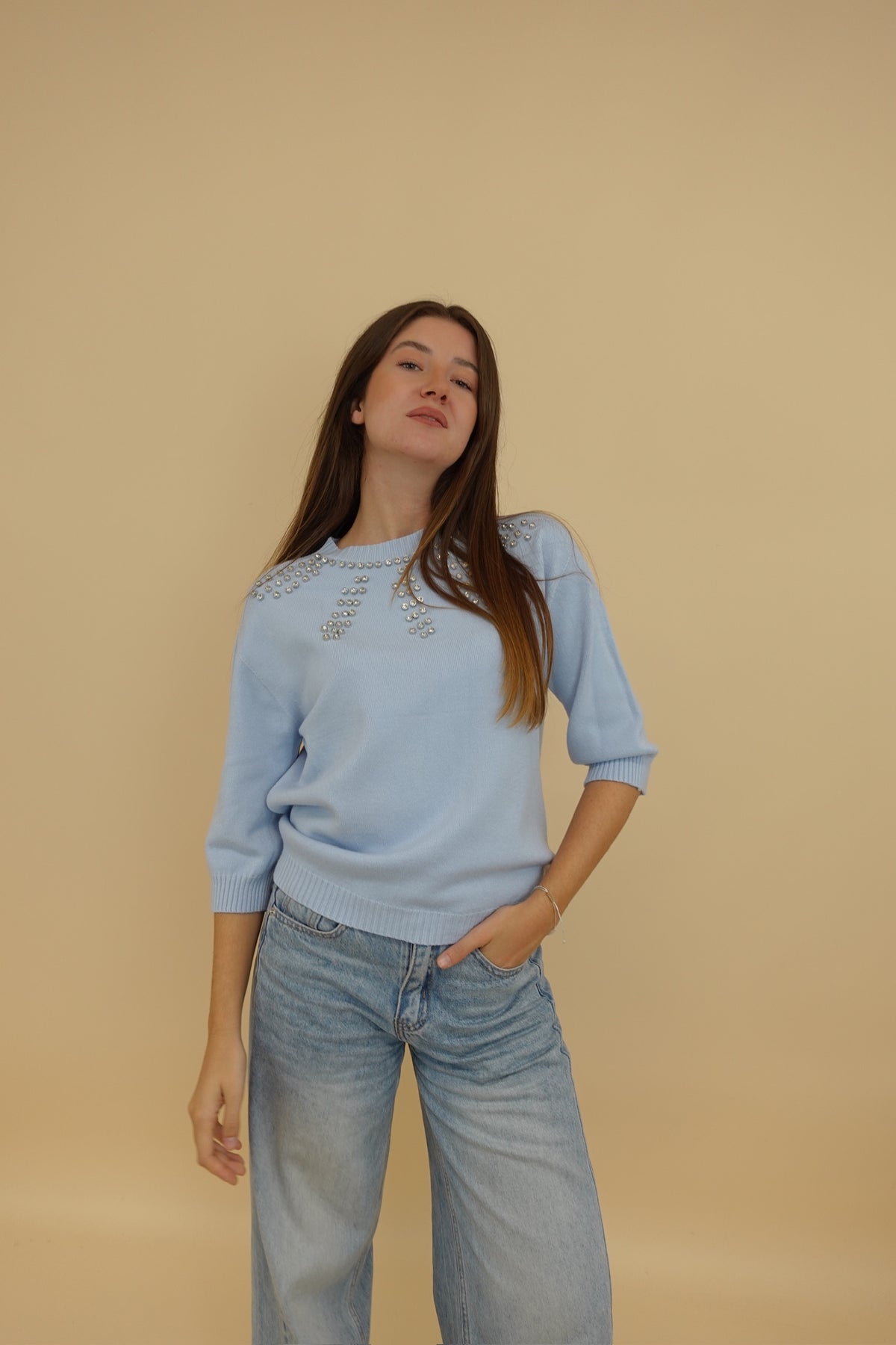 Maglia Sabrina Azzurro