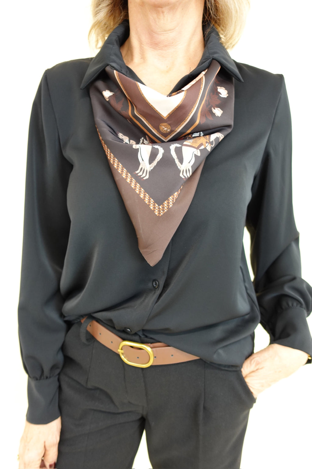 Camicia Bandana Nera