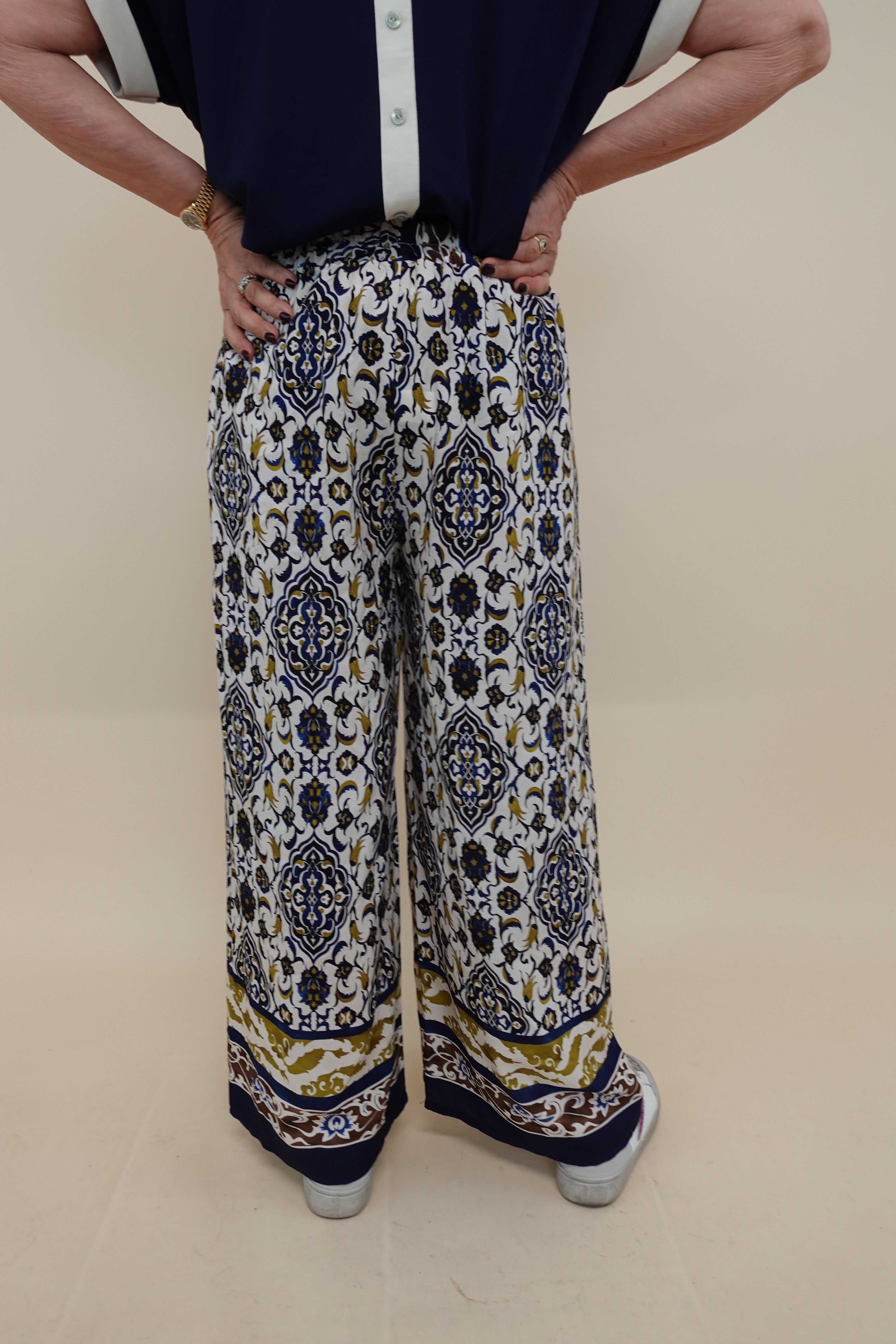 Pantalone Oriental Blu