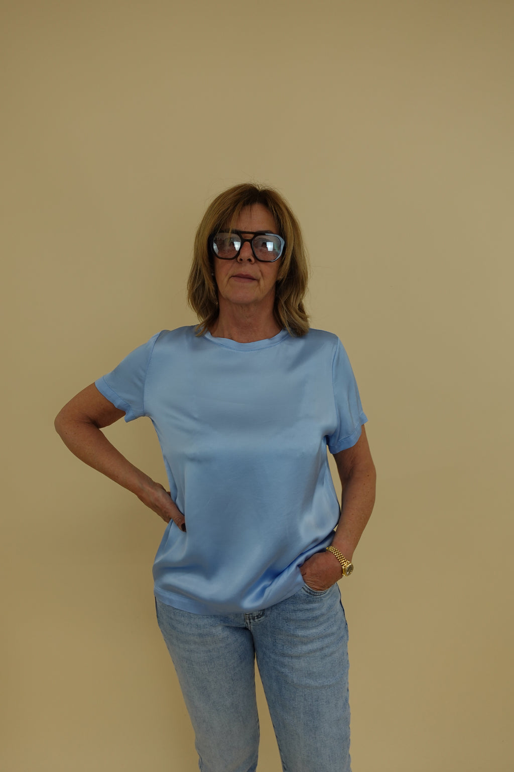 Maglia Satin Azzurra