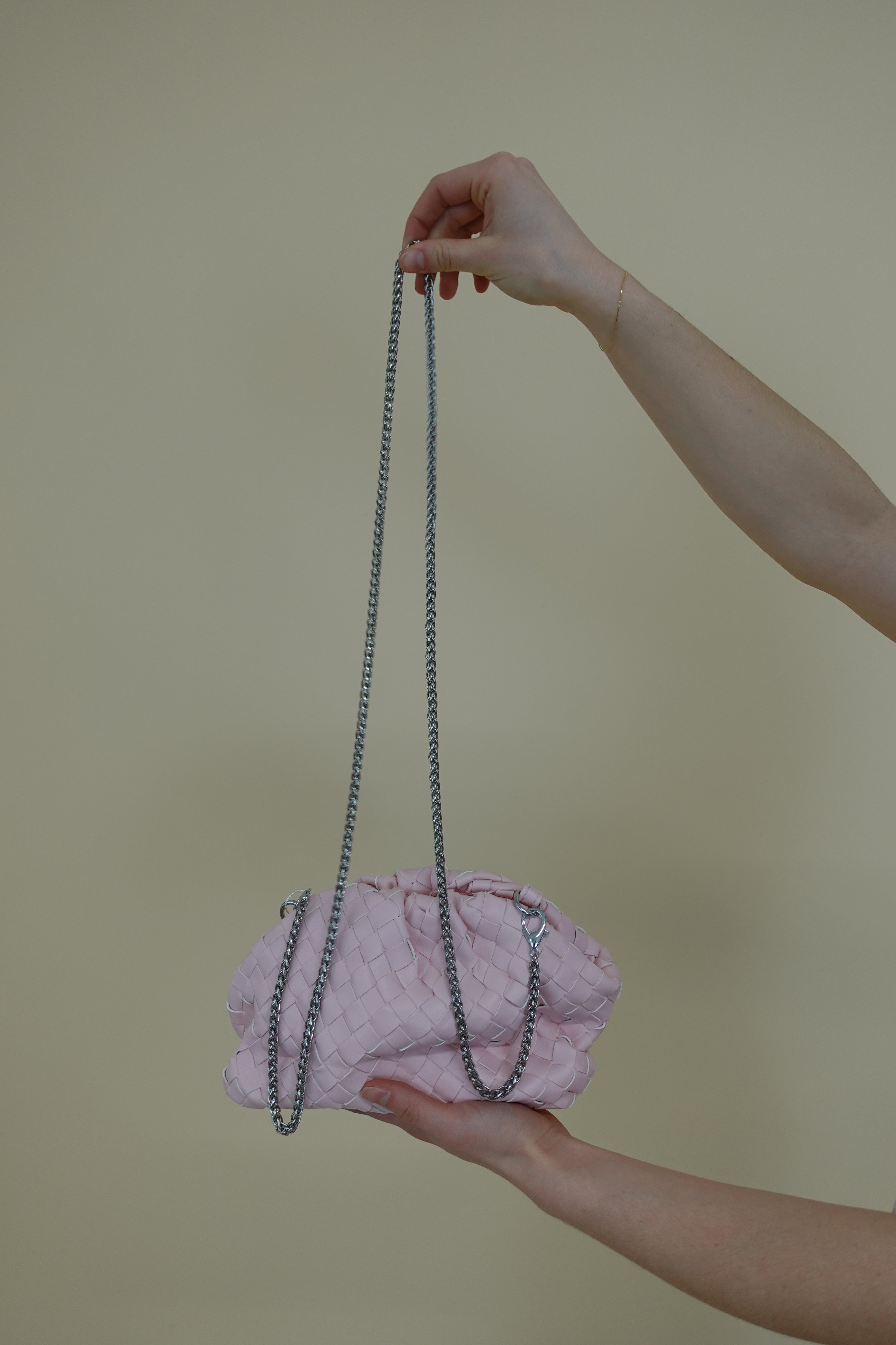 Pochette Intreccio Rosa