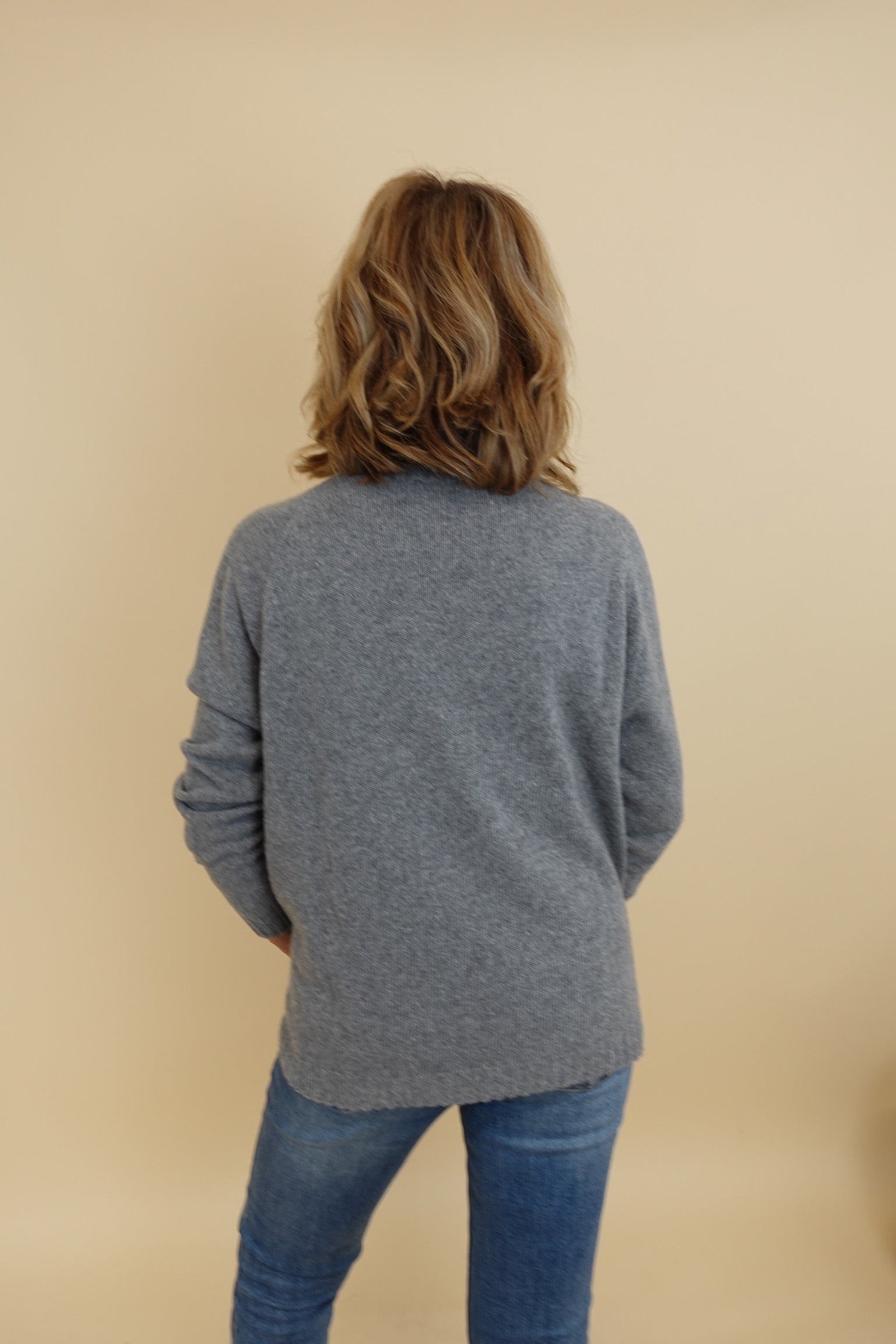 Maglione Rombi Grigio Scuro