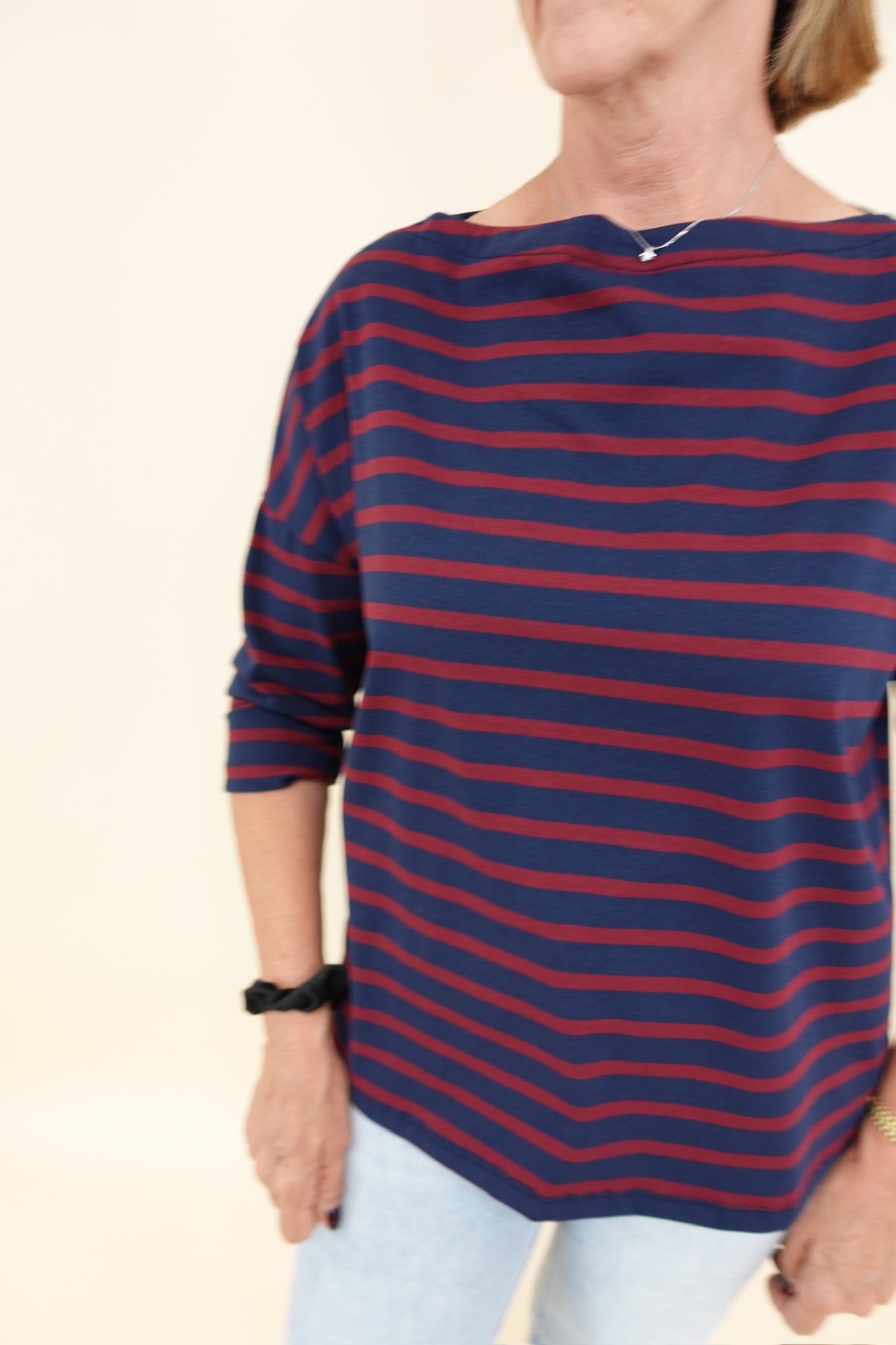 Maglia Line Over Bordeaux