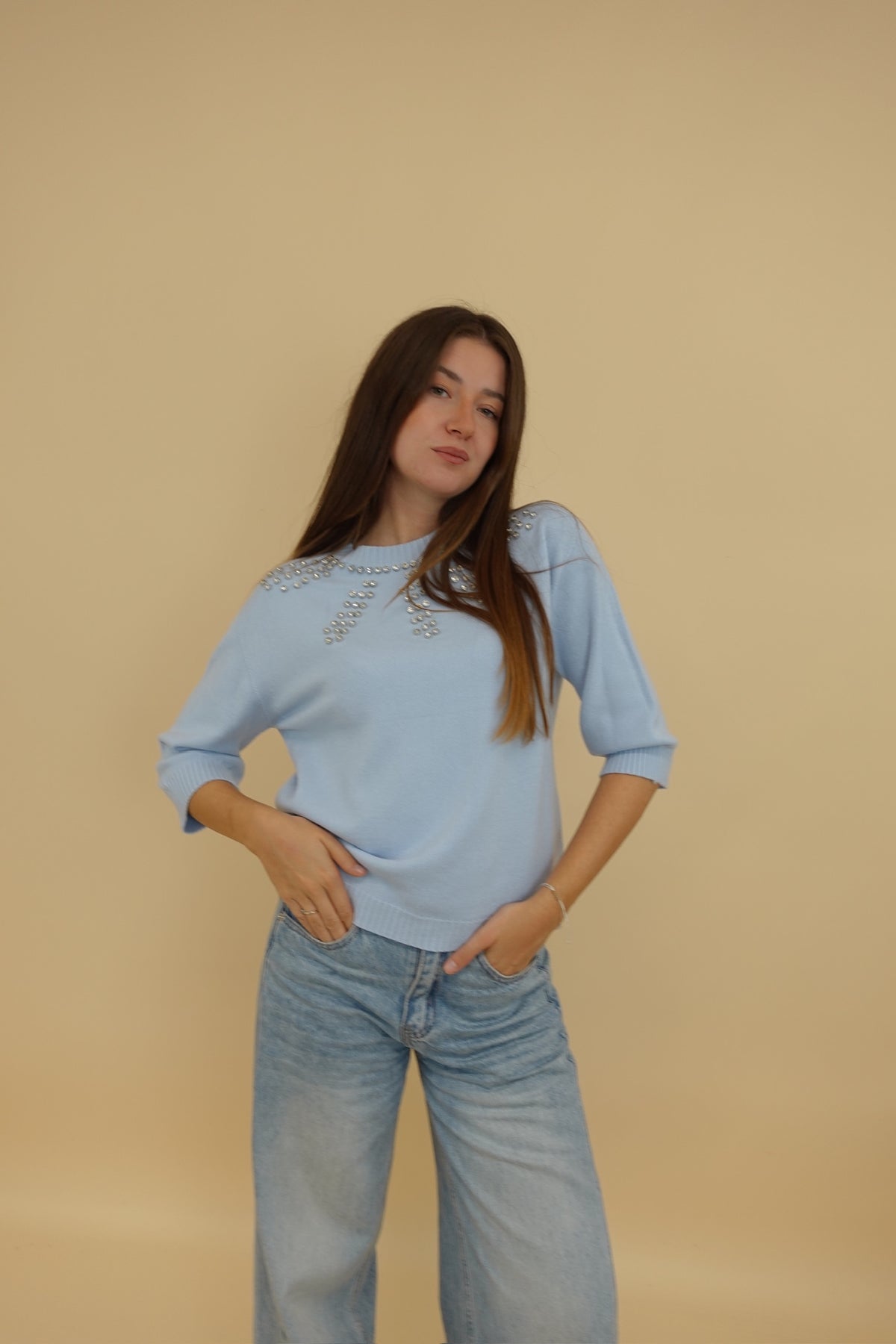Maglia Sabrina Azzurro