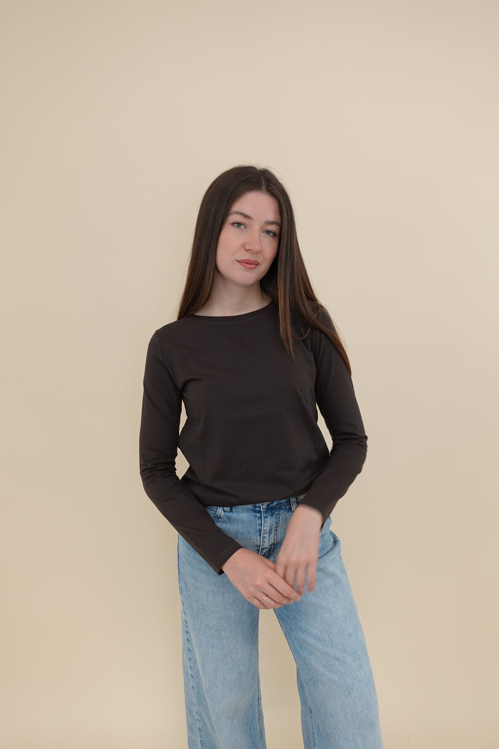 Maglia Basic Marrone