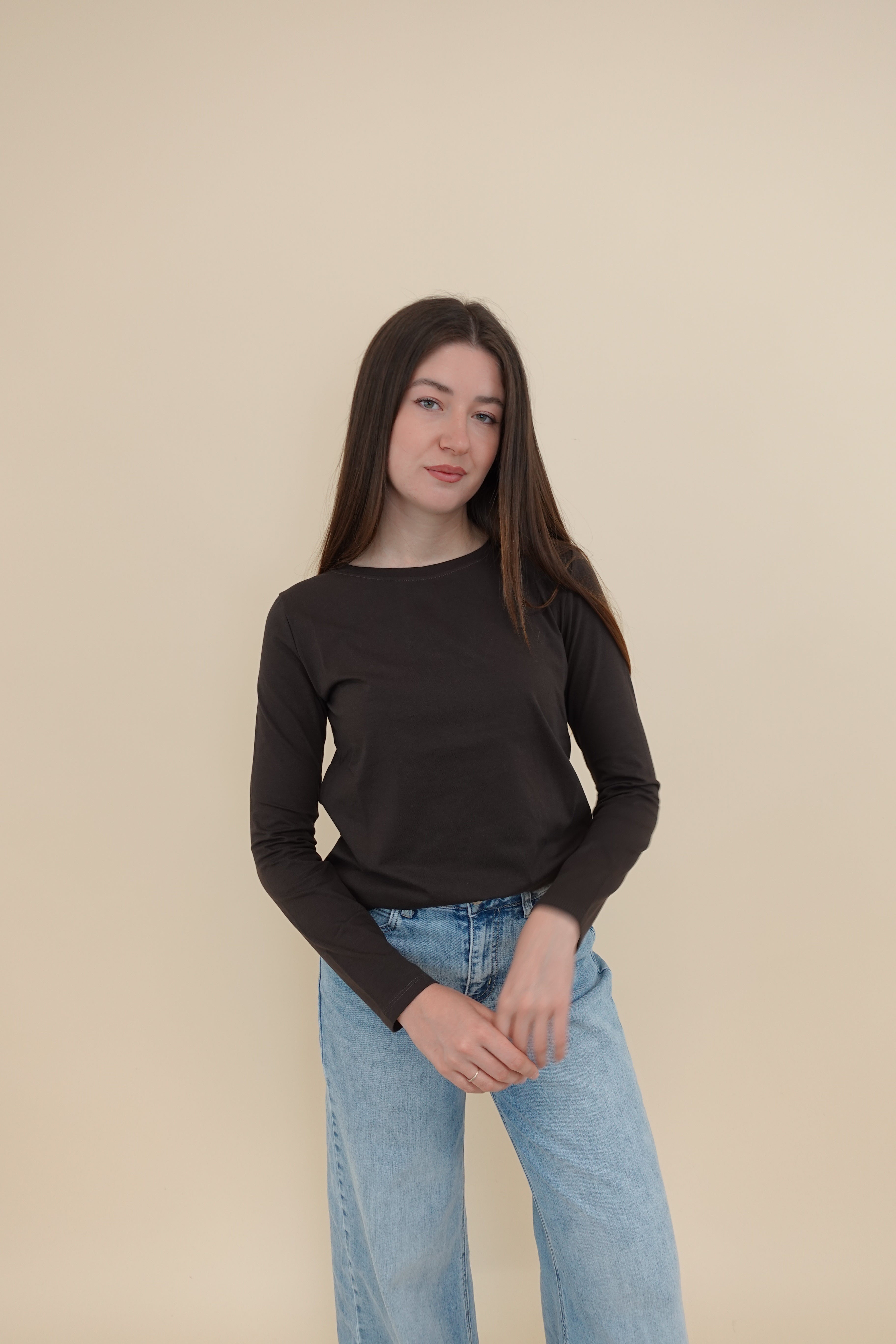Maglia Basic Marrone