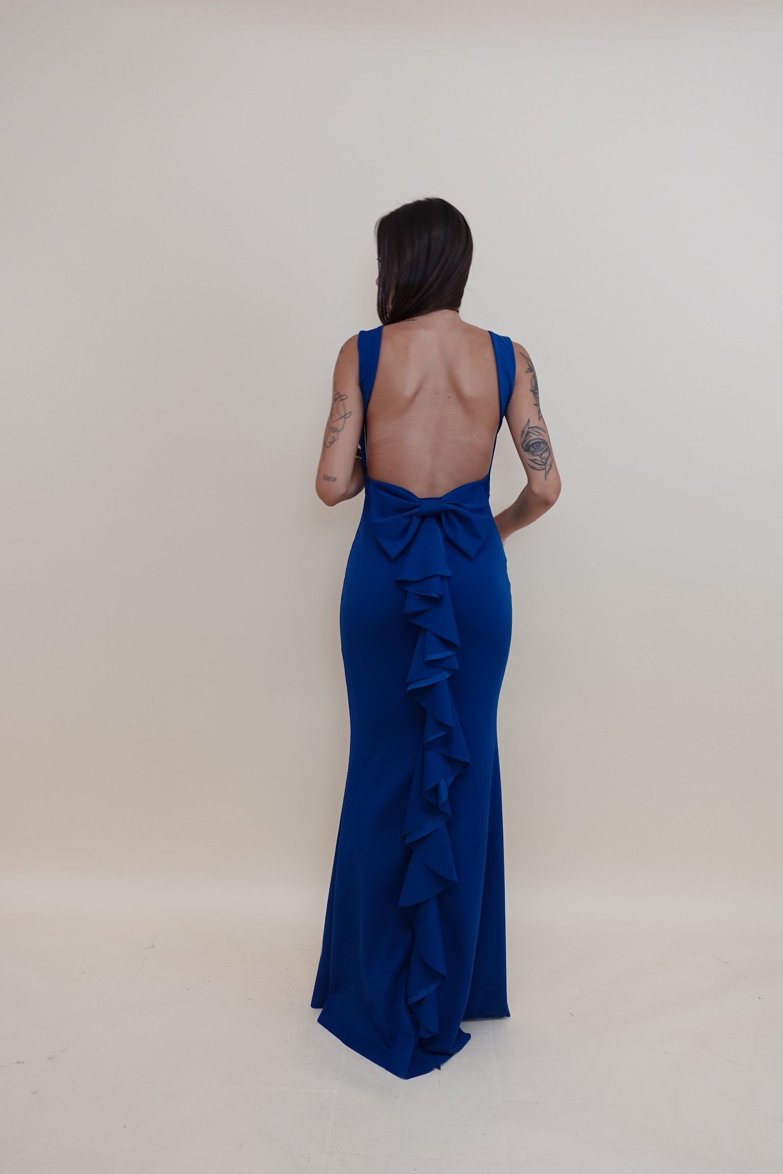 Abito Fiocco Petrolio