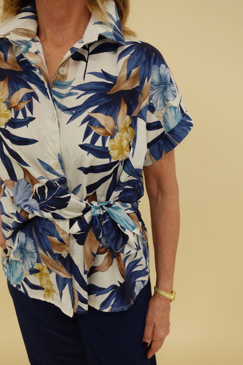 Camicia Hawaii Blu