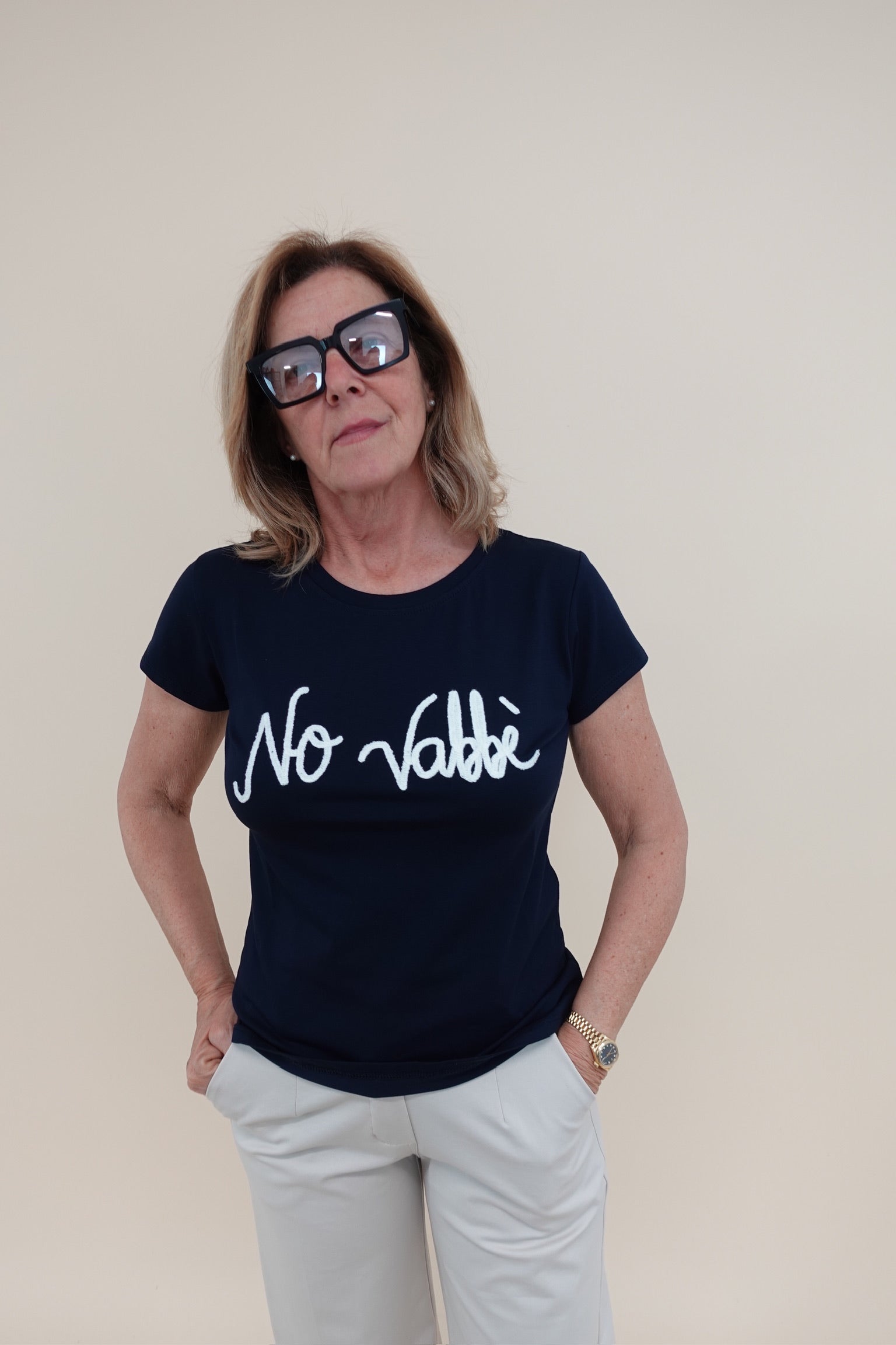 T-shirt No Vabbe Blu