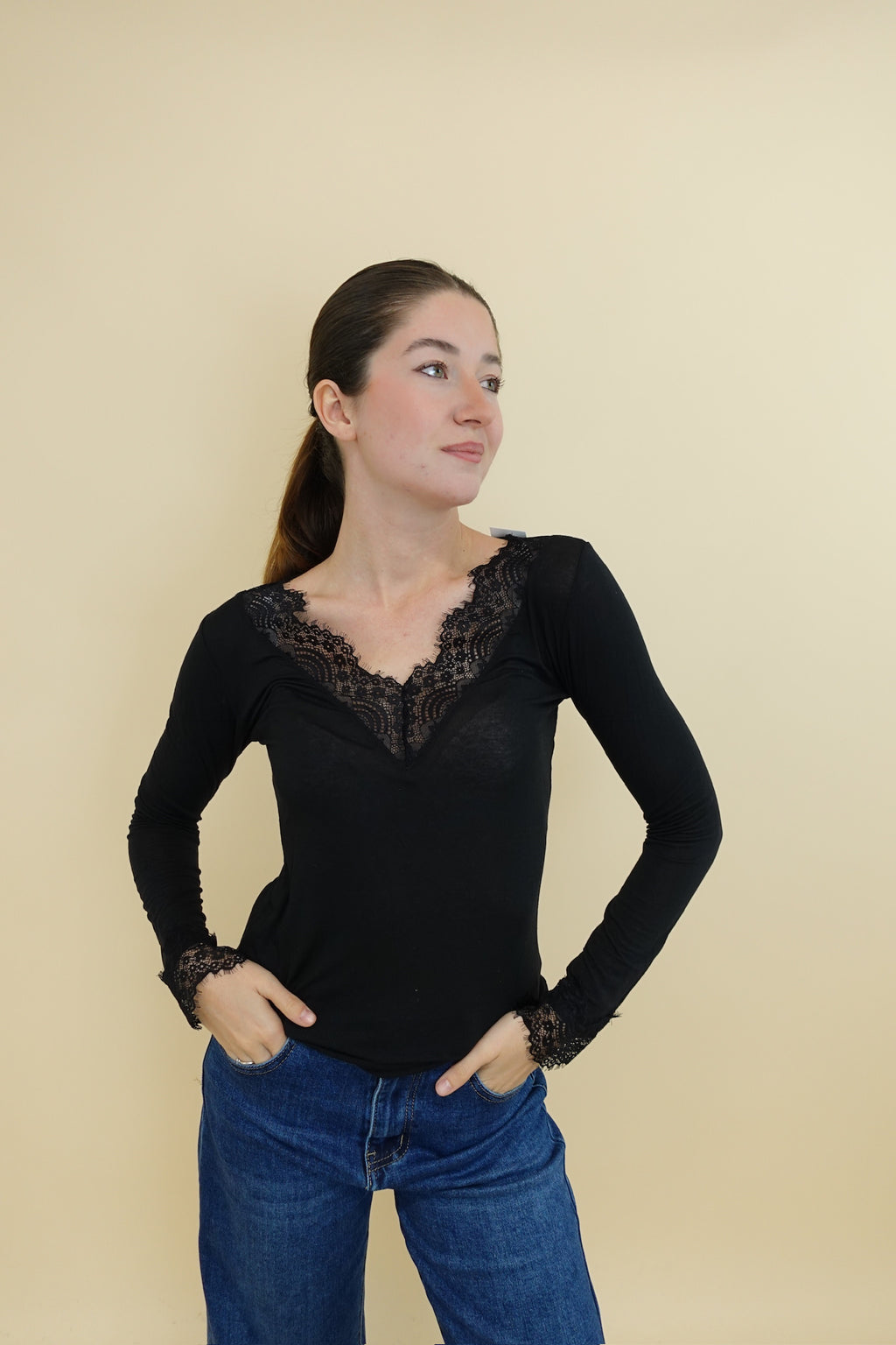 Maglia Everyday Pizzo Nero