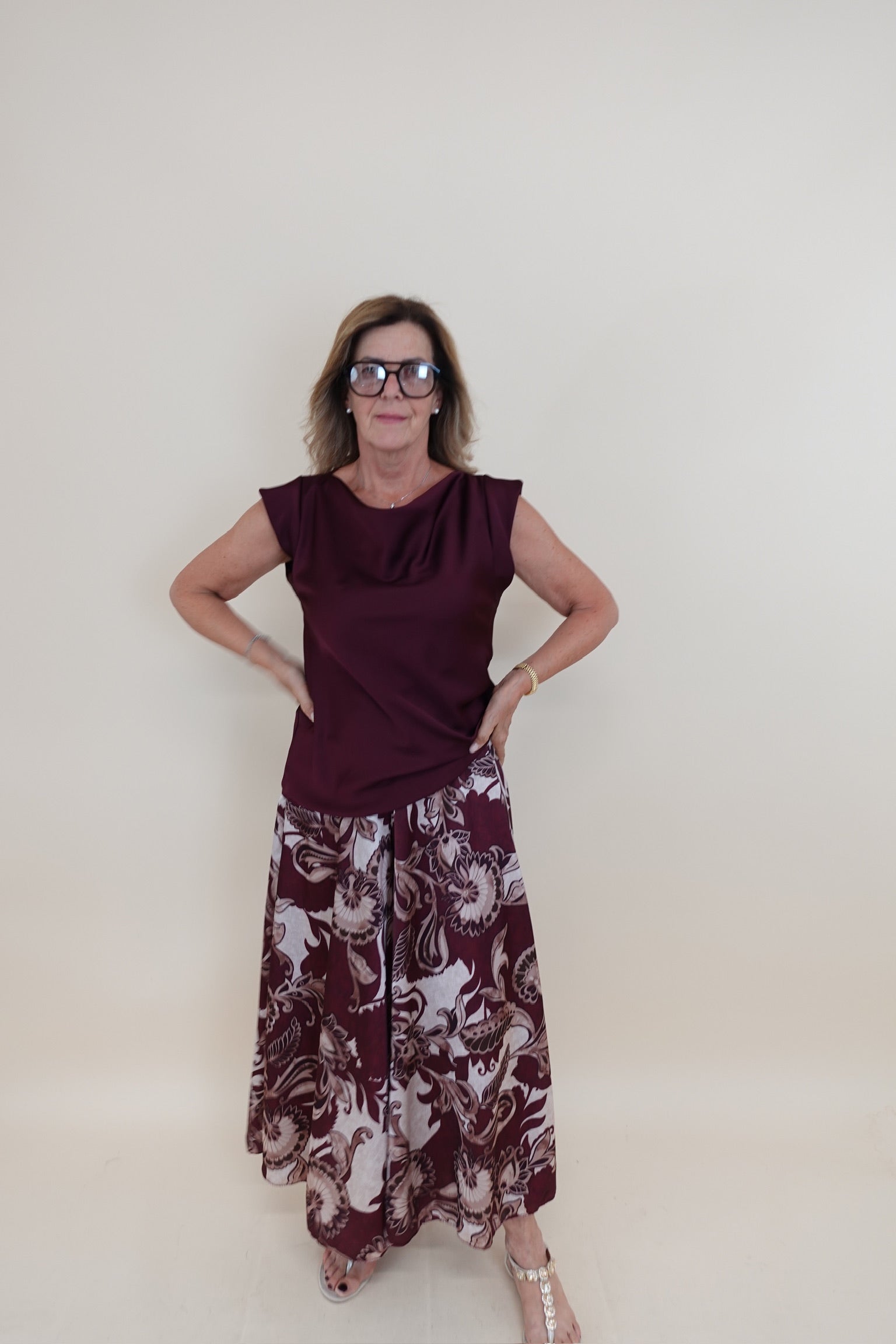 Camicia Amanda Bordeaux