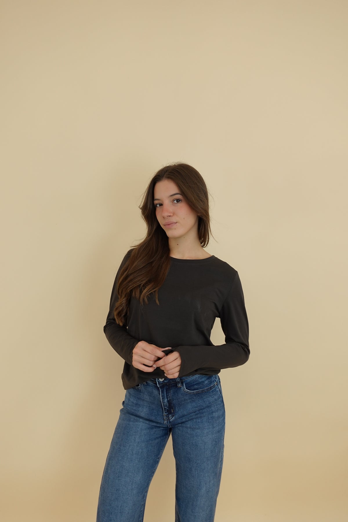 Maglia Long Sleeve Marrone