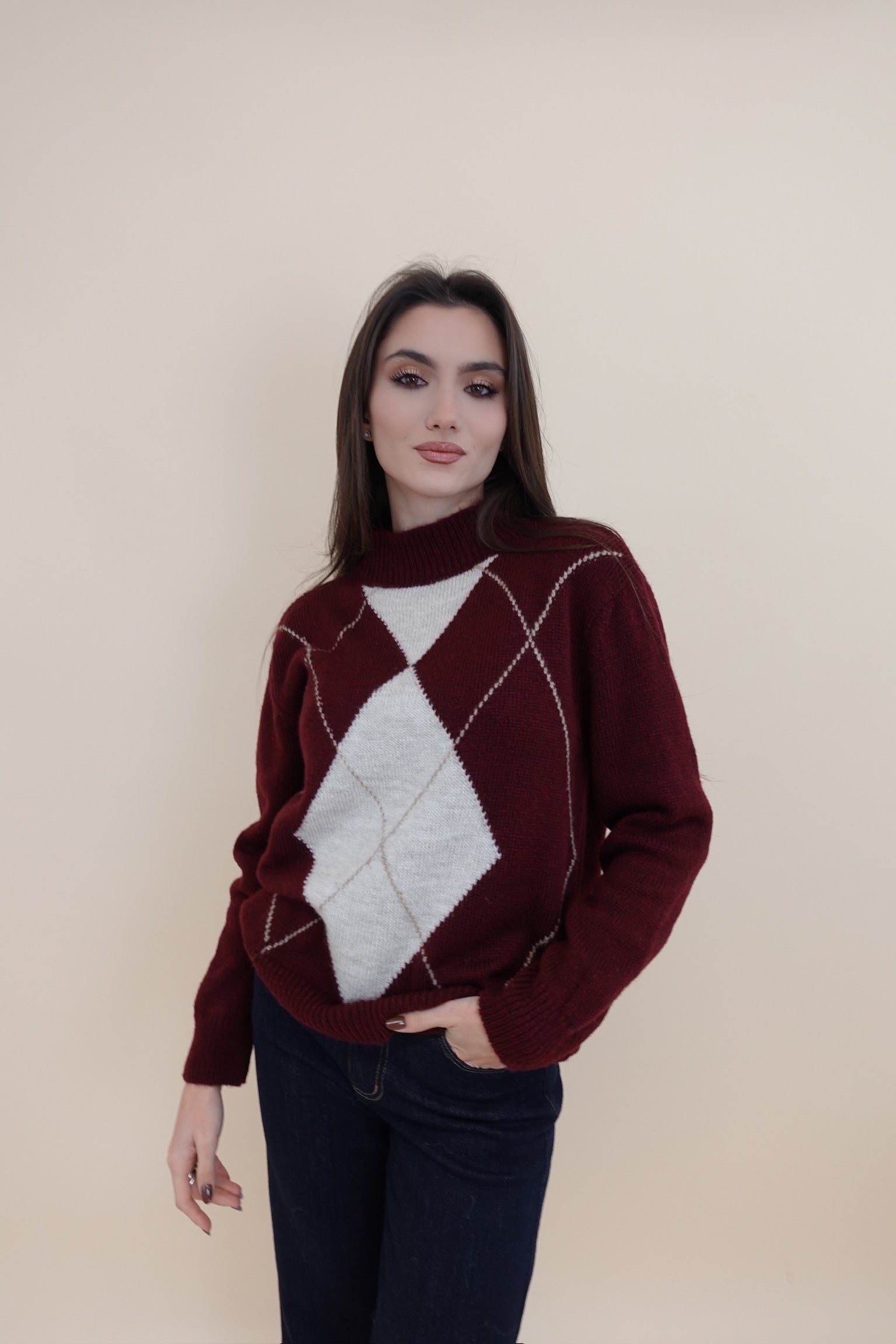 Maglione Lorena Bordeaux