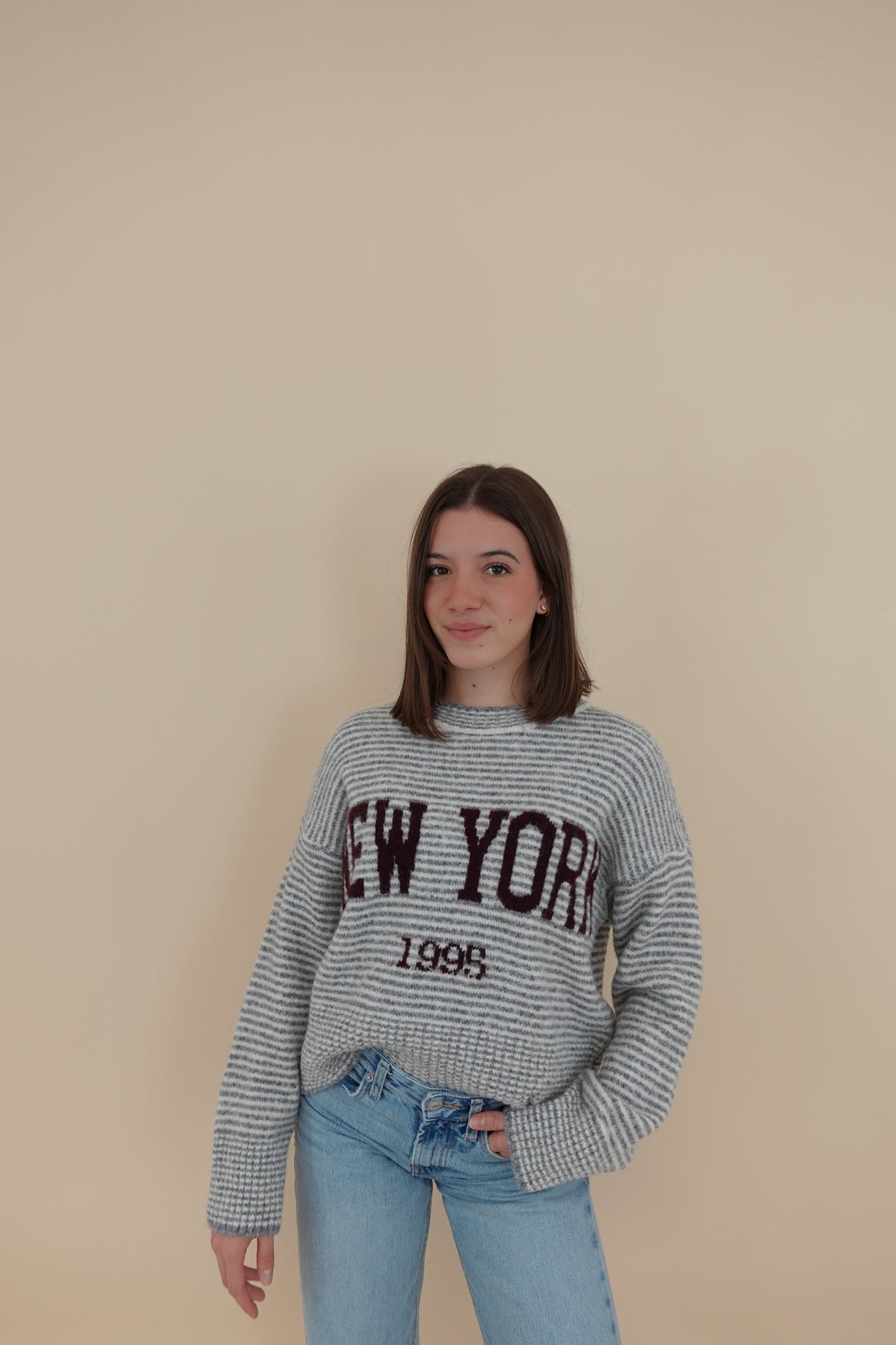 Maglione NY beige