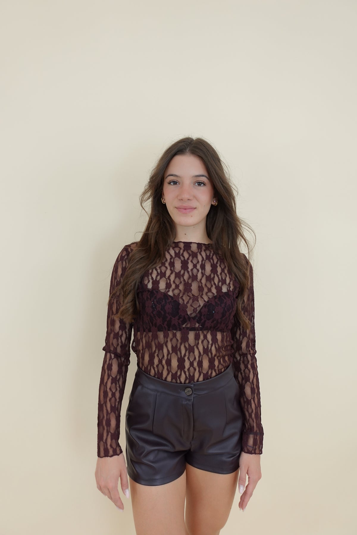 Maglia Pizzo Bordeaux