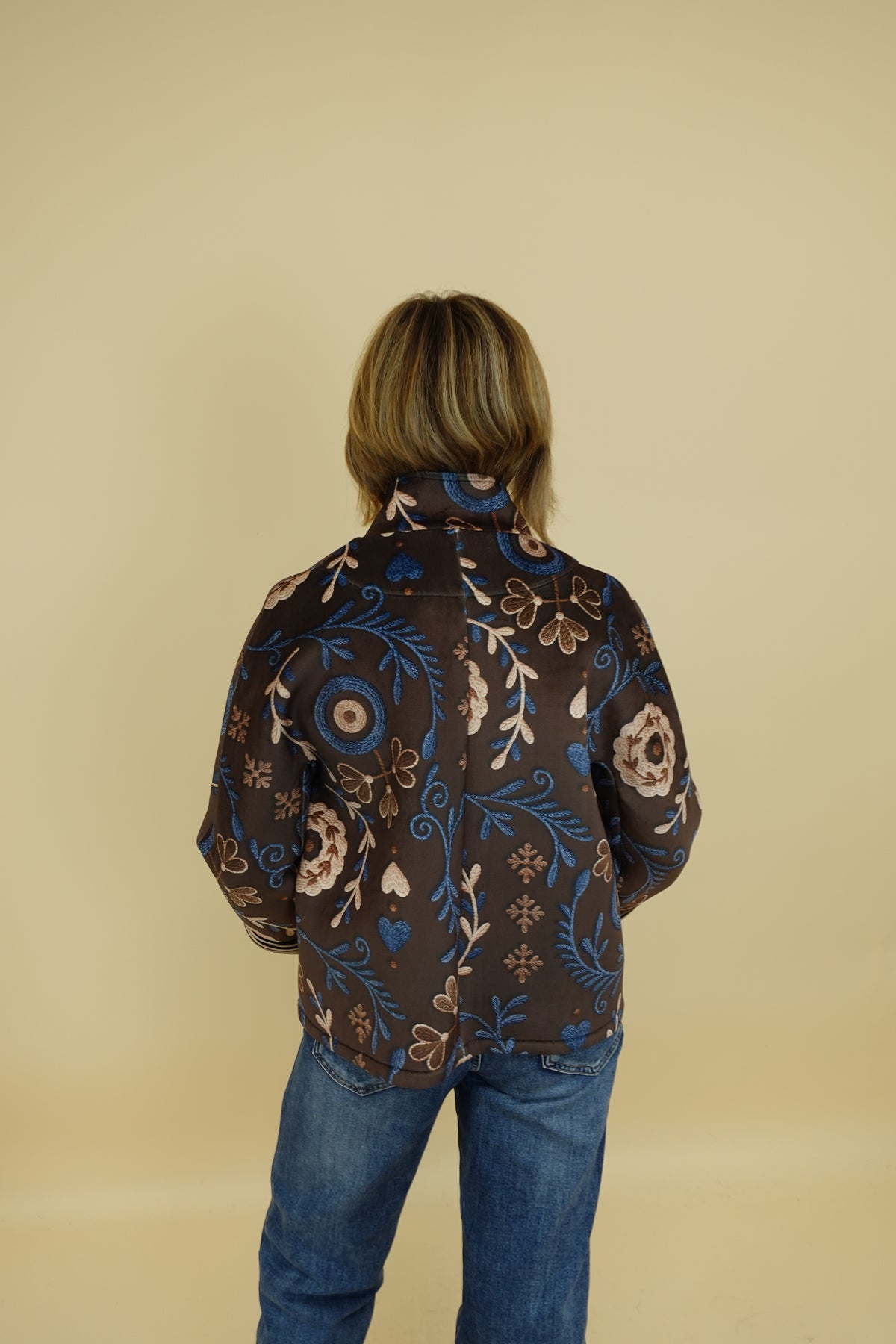 Giacca Neoprene Fantasy Marrone