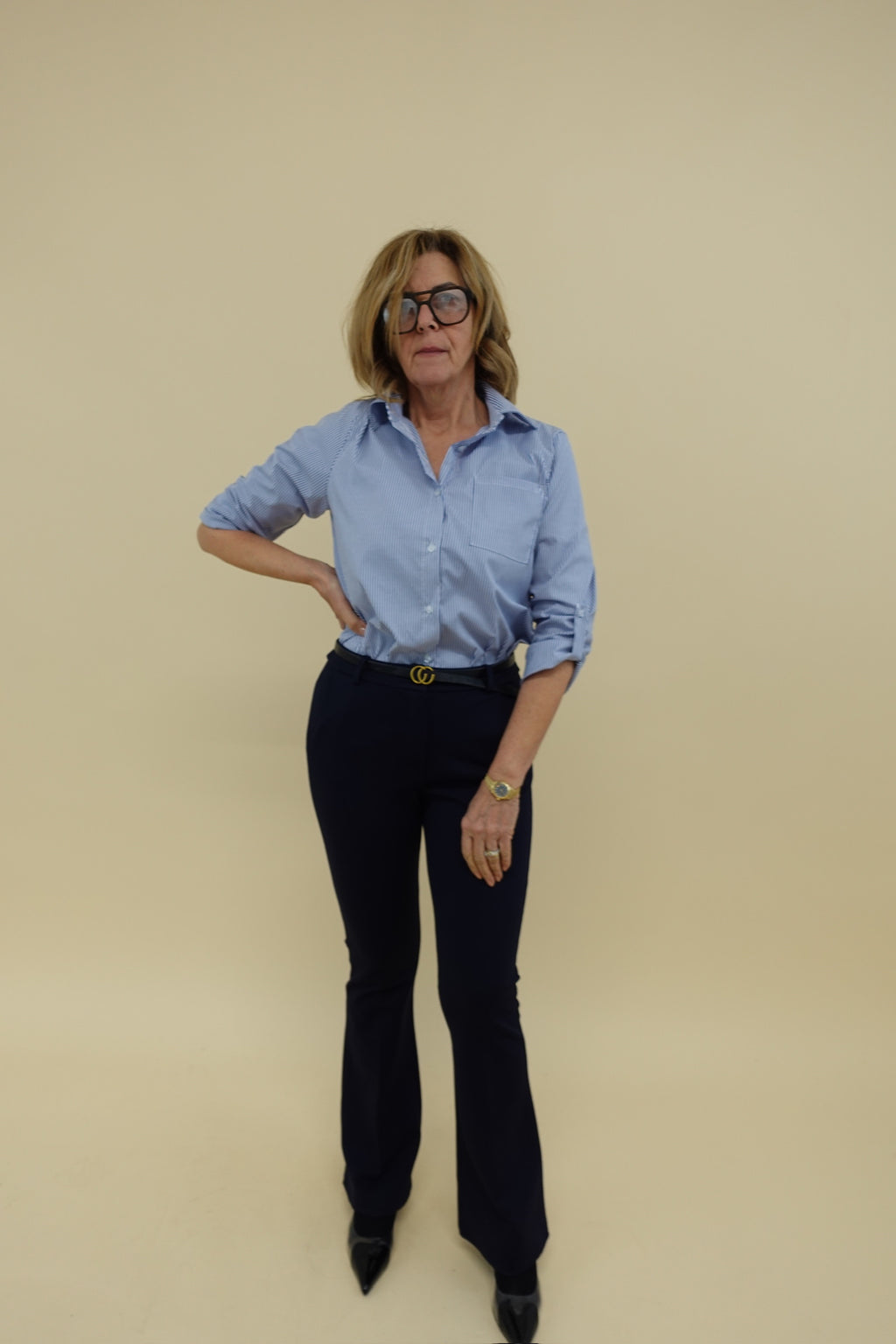 Pantalone punto milano Zampa blu