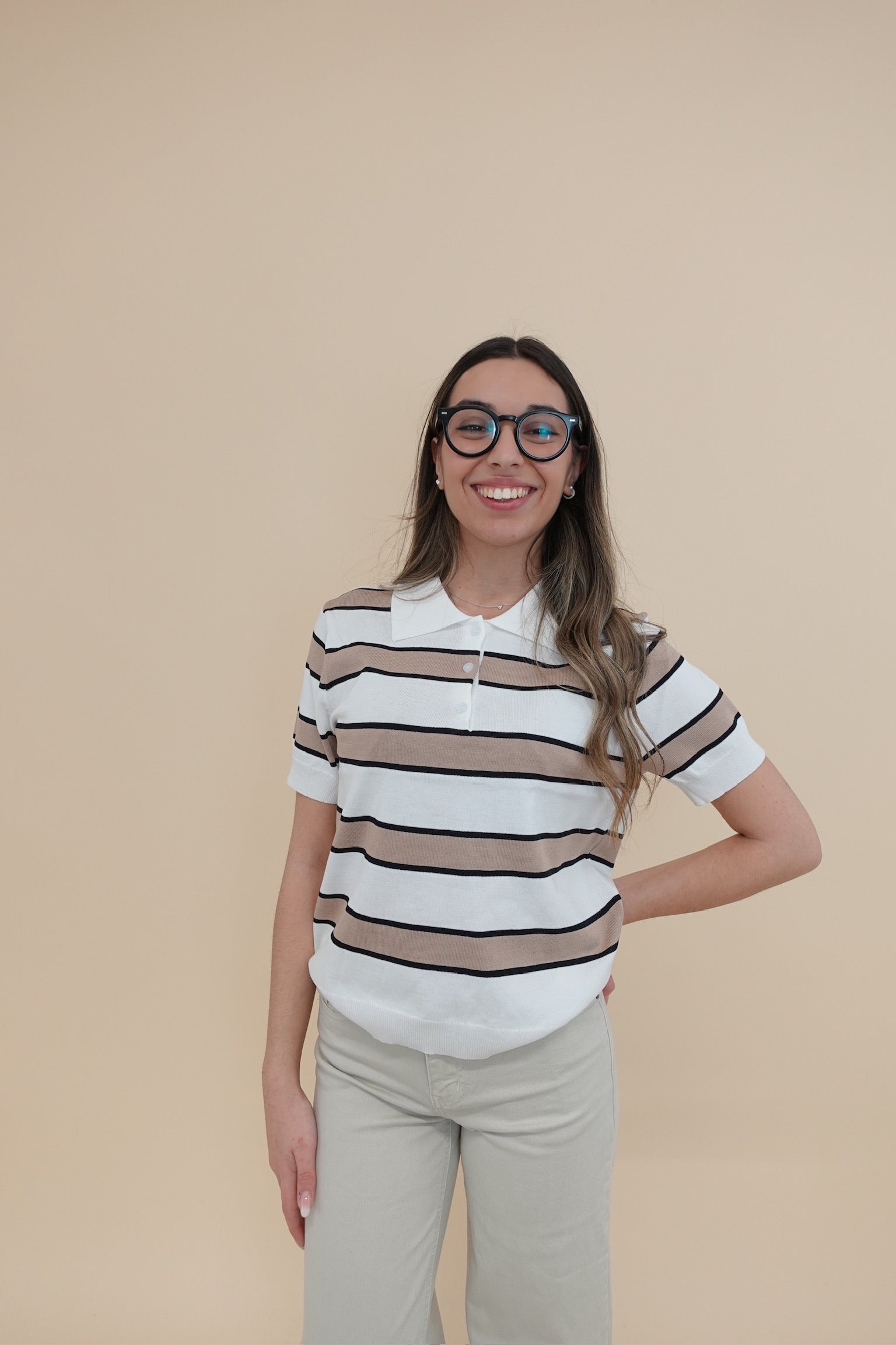 Maglia Polo Light Beige