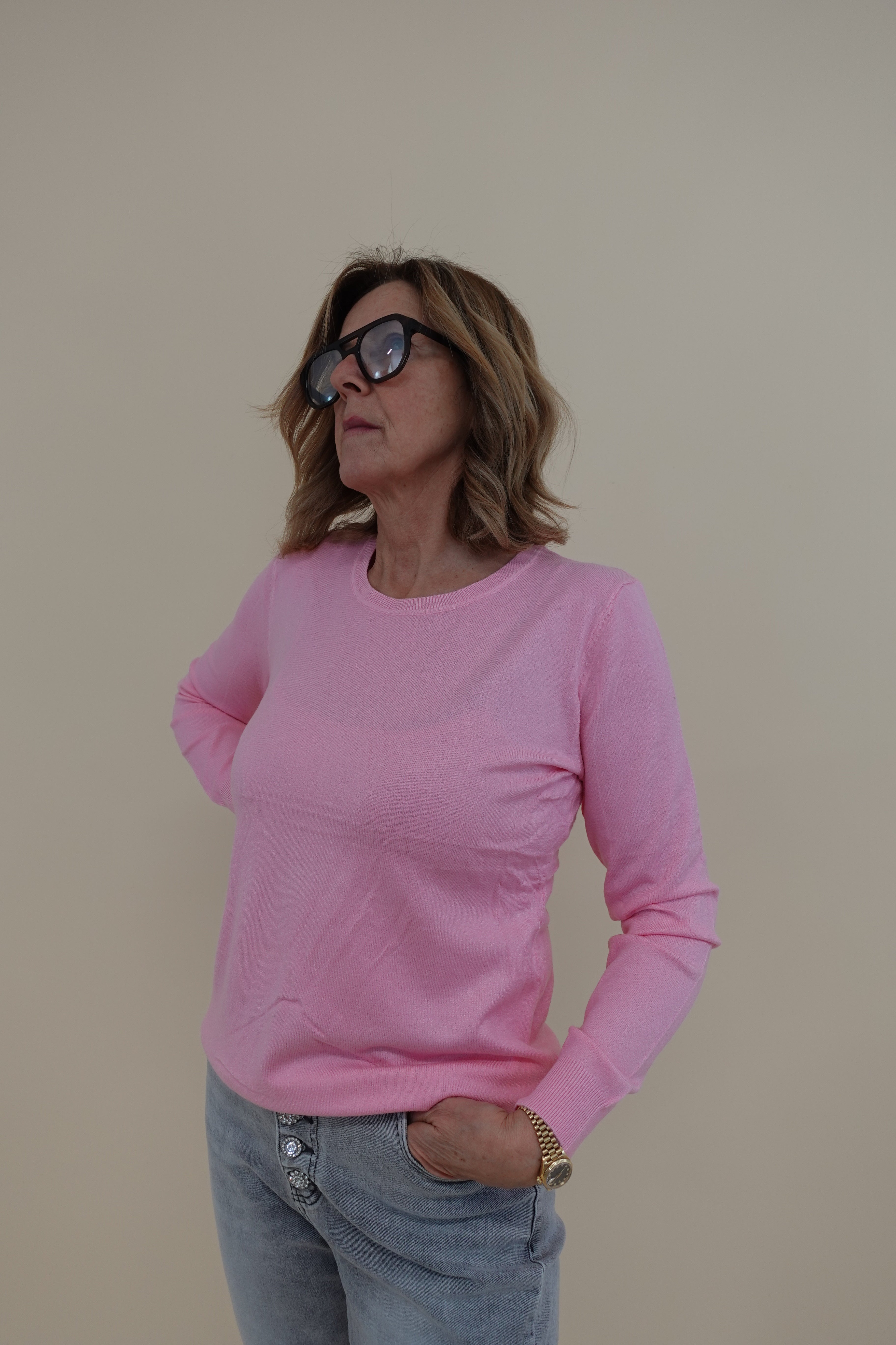 Maglioncino big rosa