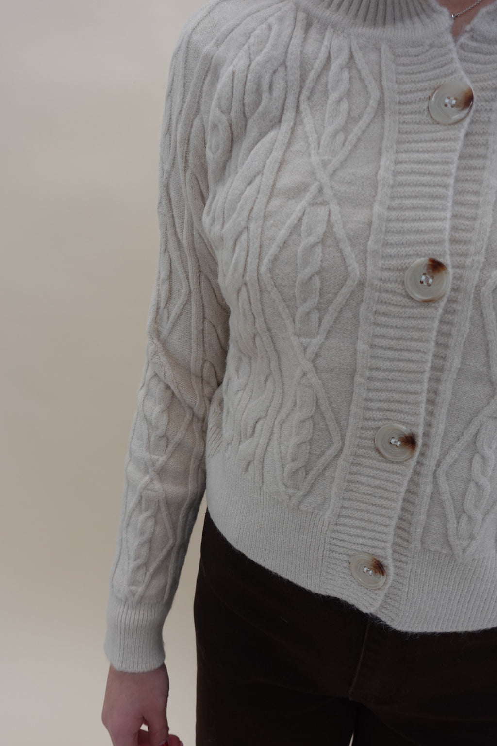 Cardigan Badia Beige