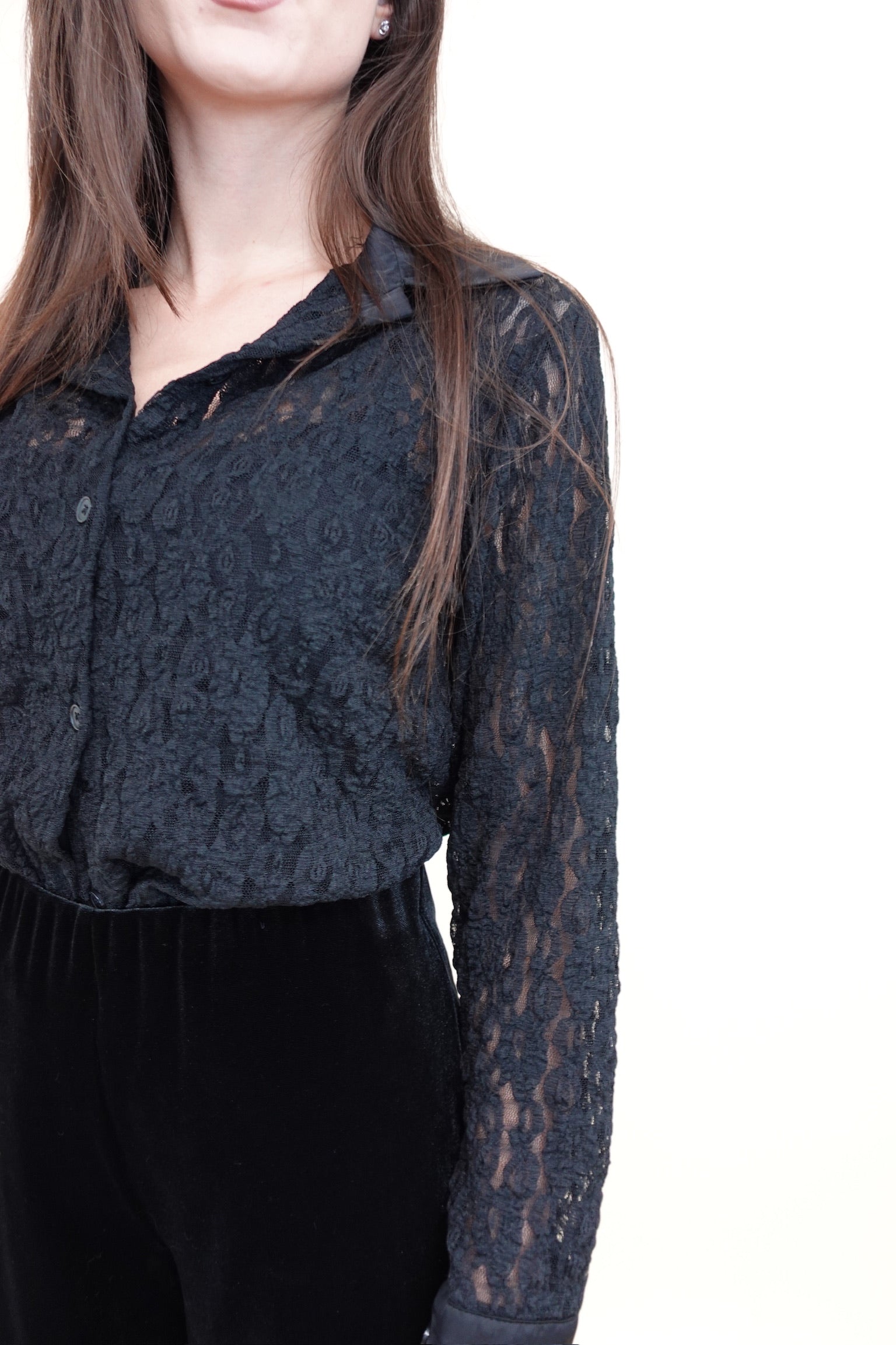 Camicia Pizzo Black