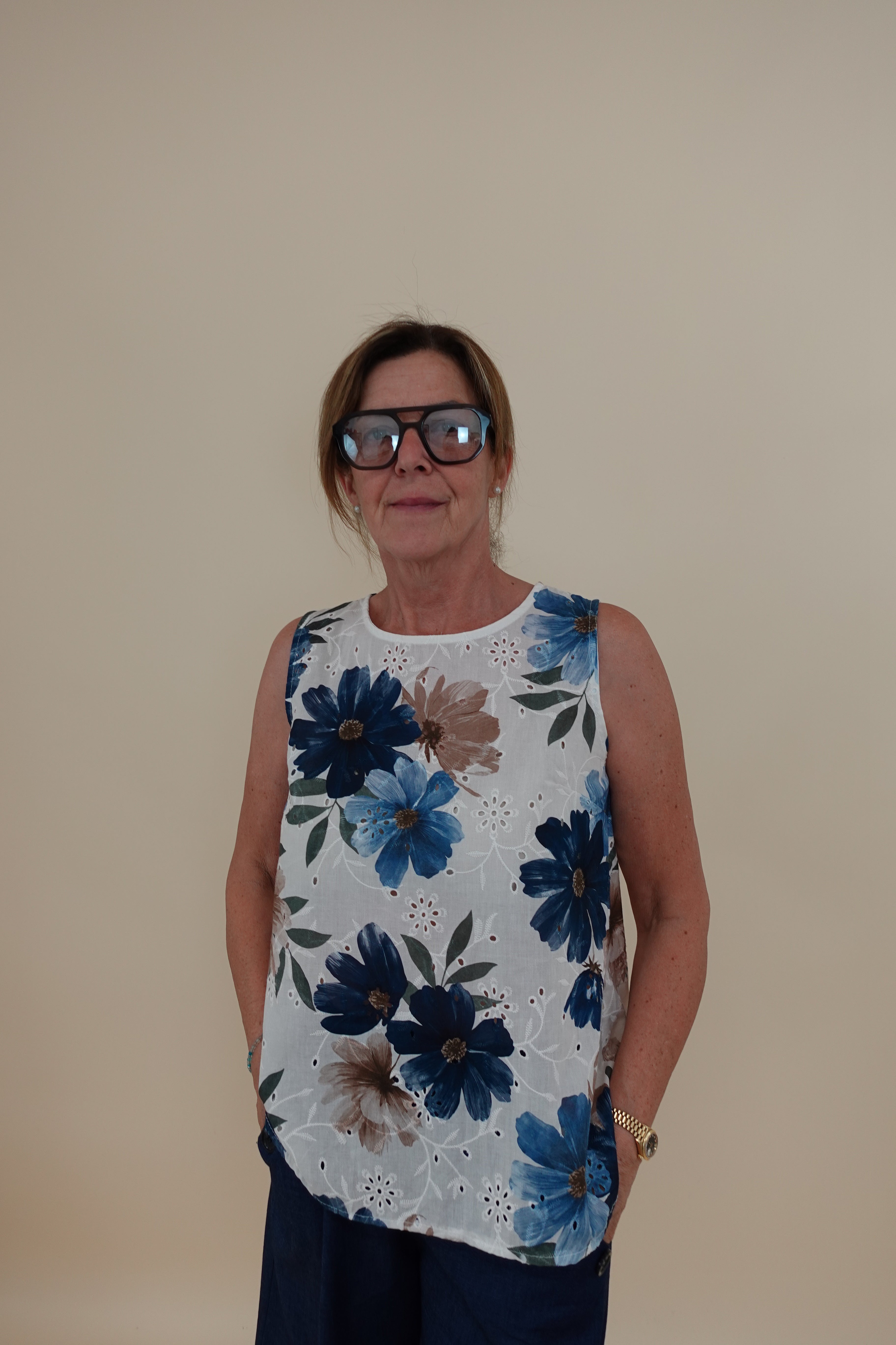 Camicia Sangallo Flower